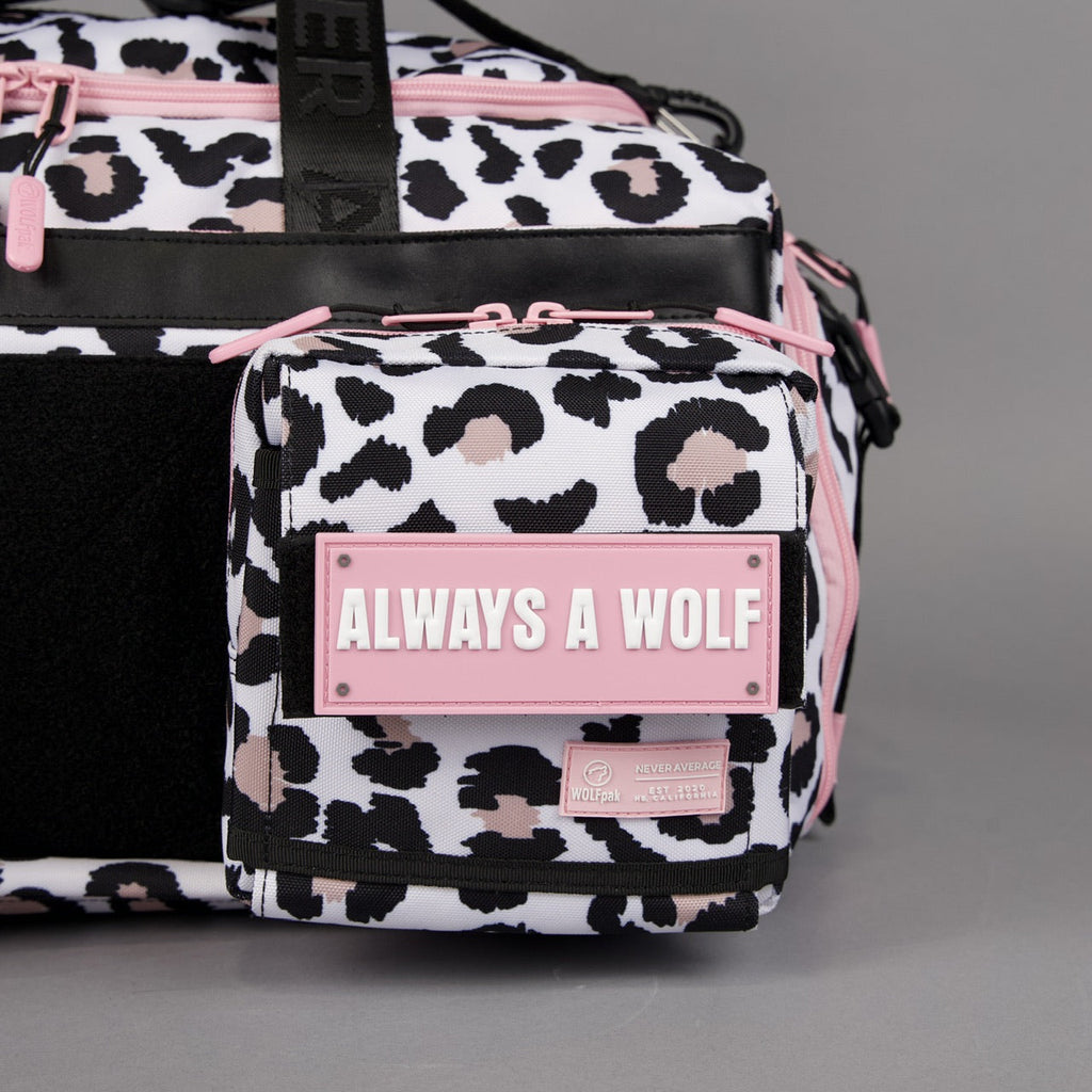 40L Ultimate Duffle Bag Leopard Pink Zip (SALE)