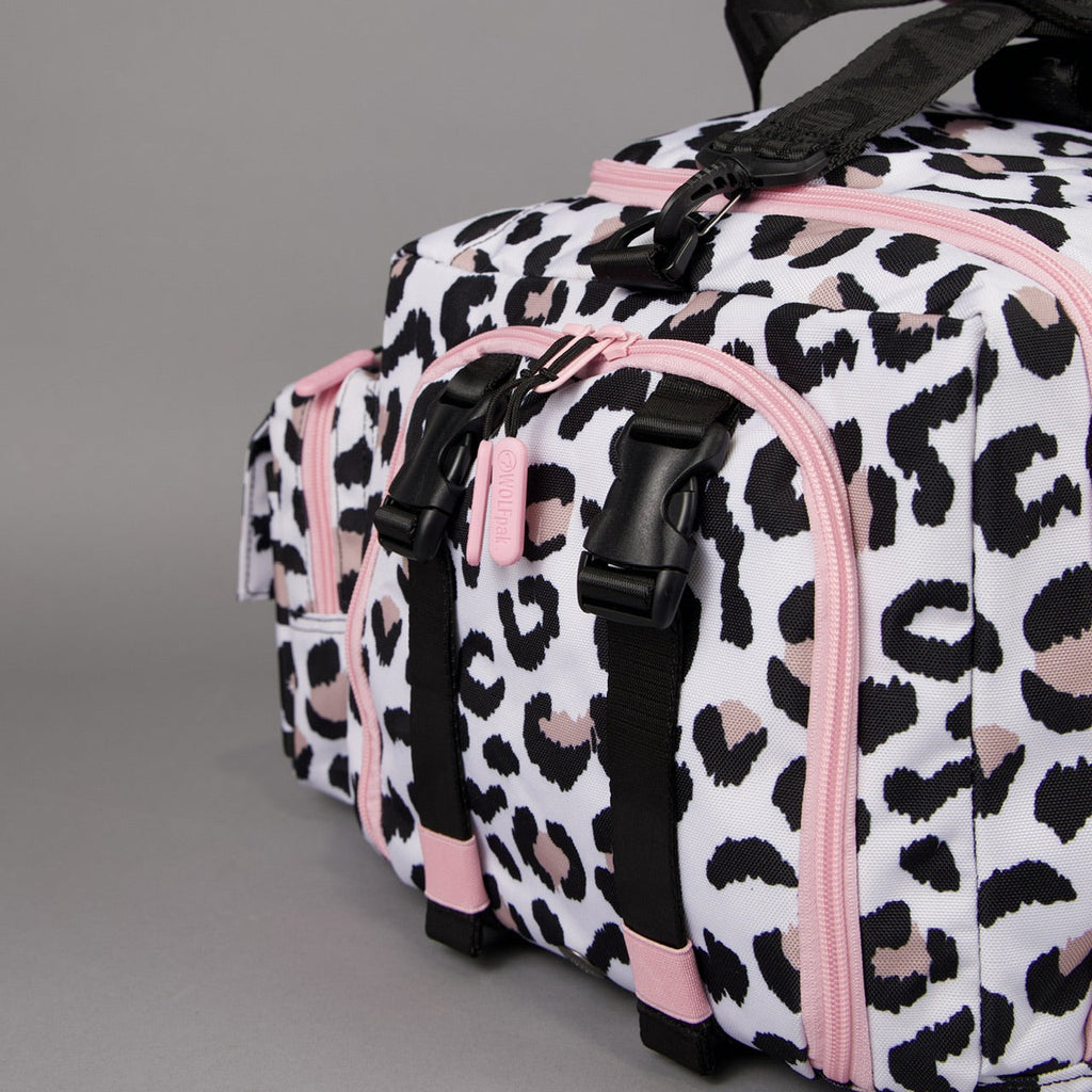 40L Ultimate Duffle Bag Leopard Pink Zip (SALE)