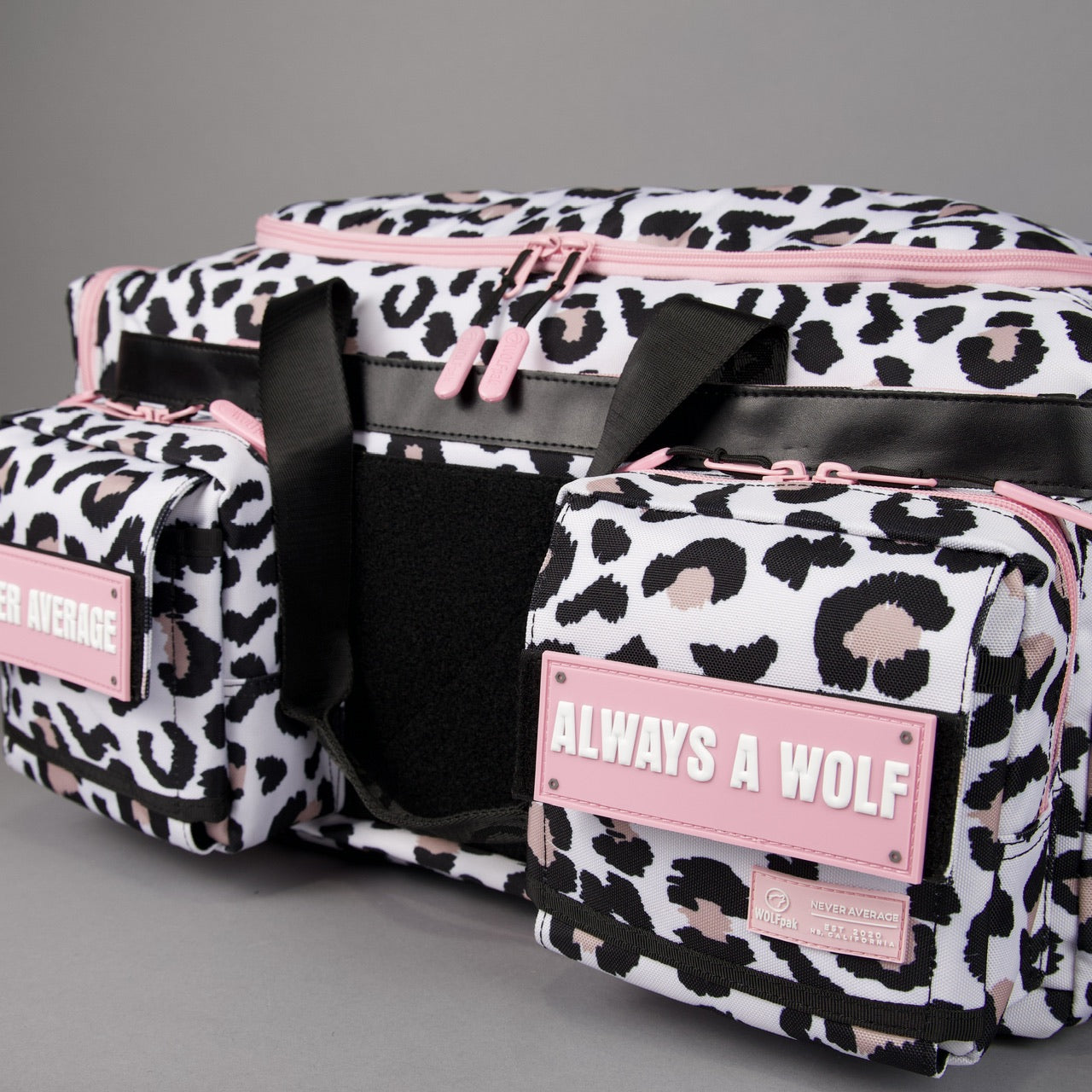40L Ultimate Duffle Bag Leopard Pink Zip (SALE)