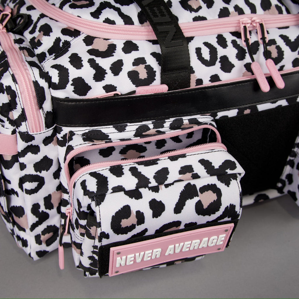40L Ultimate Duffle Bag Leopard Pink Zip (SALE)