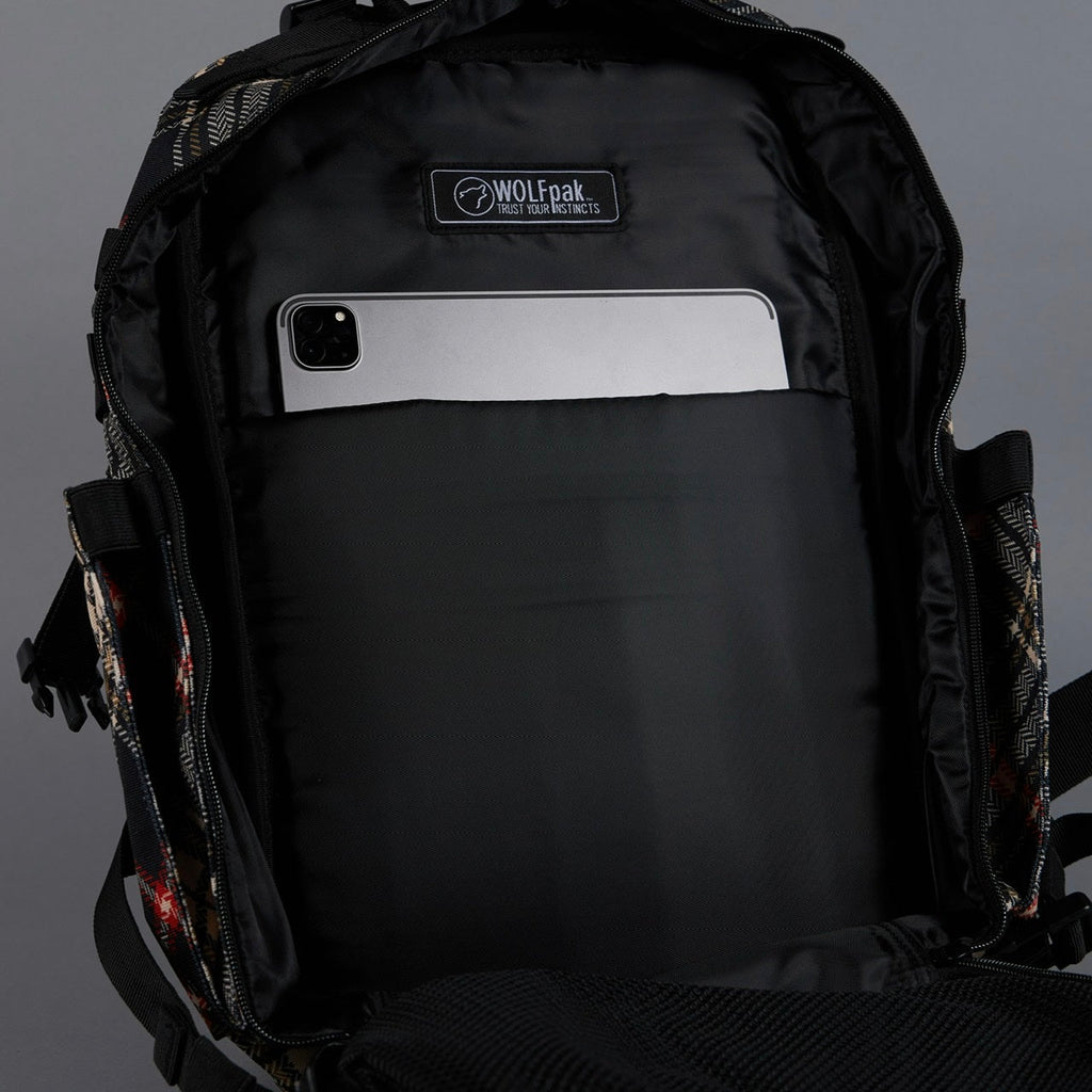 35L Backpack Fashion Cross Pattern