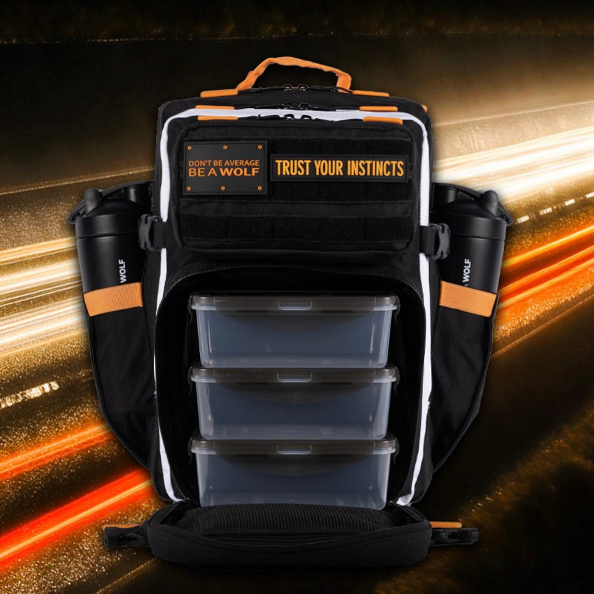 35L Meal Prep Management Backpack Orange Turbo