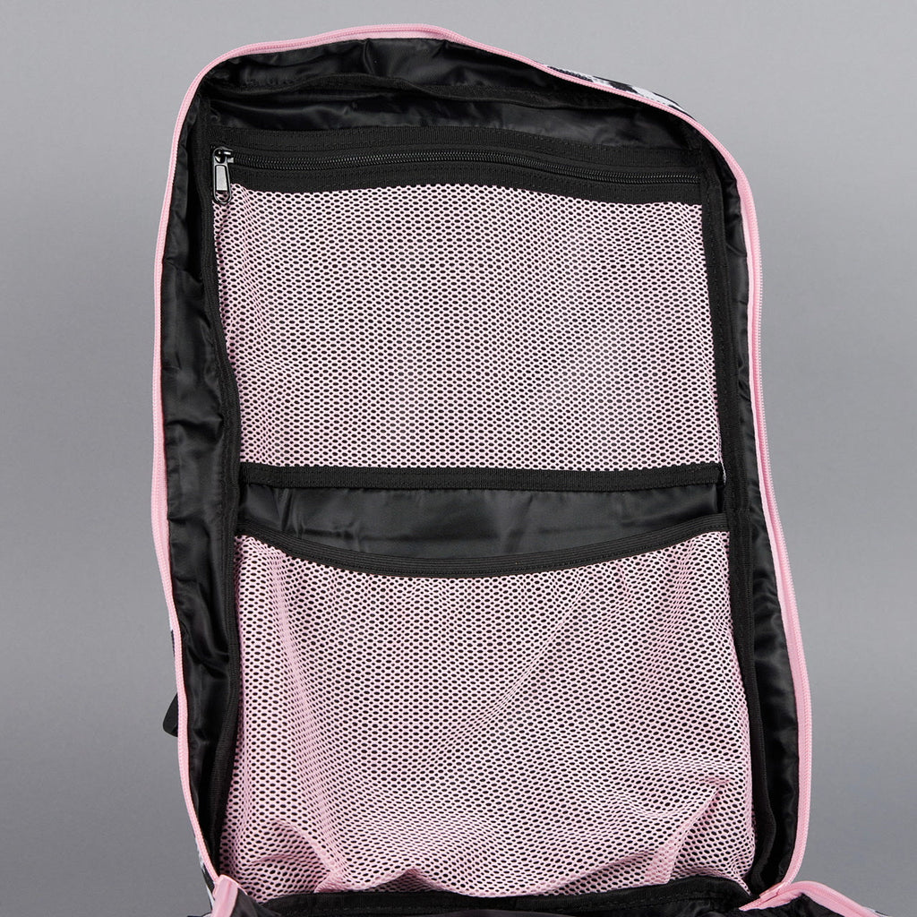 45L Backpack Leopard Pink Zip