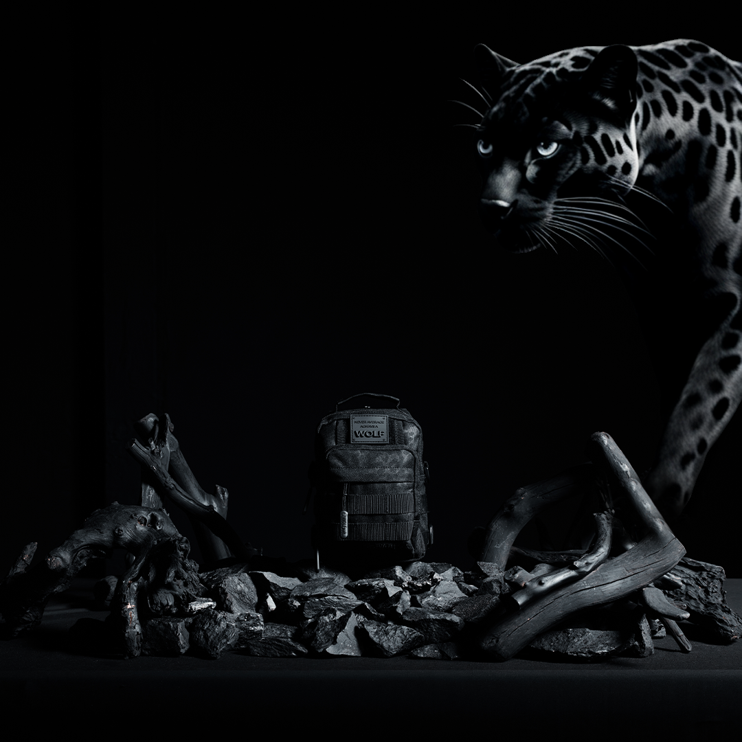 4L Mini Tactical Sling Bag Black Leopard