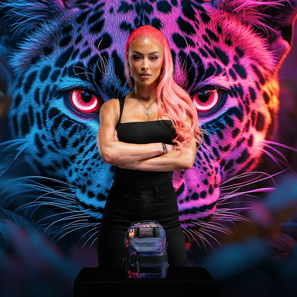 4L Mini Tactical Sling Bag Neon Leopard