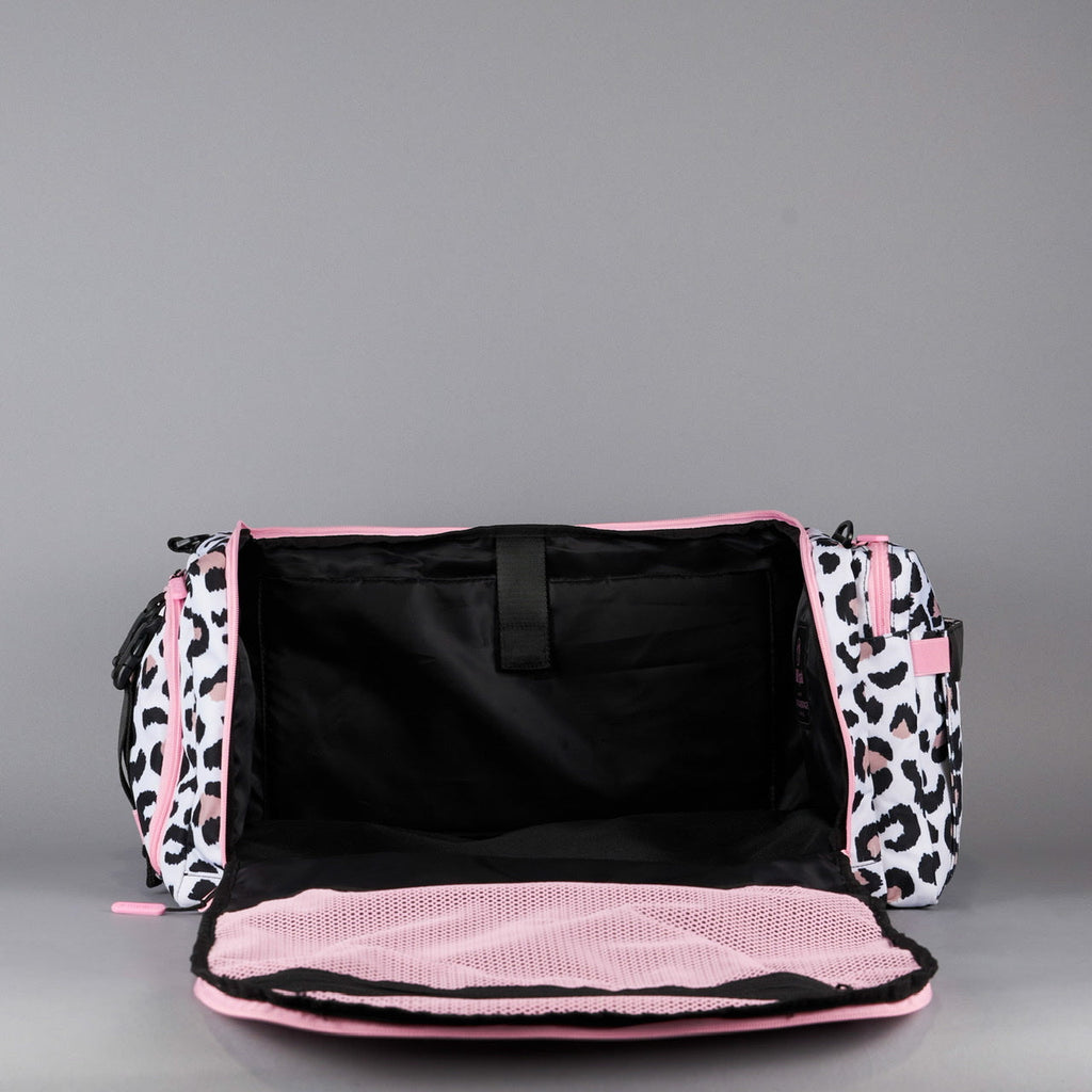 40L Ultimate Duffle Bag Leopard Pink Zip (SALE)