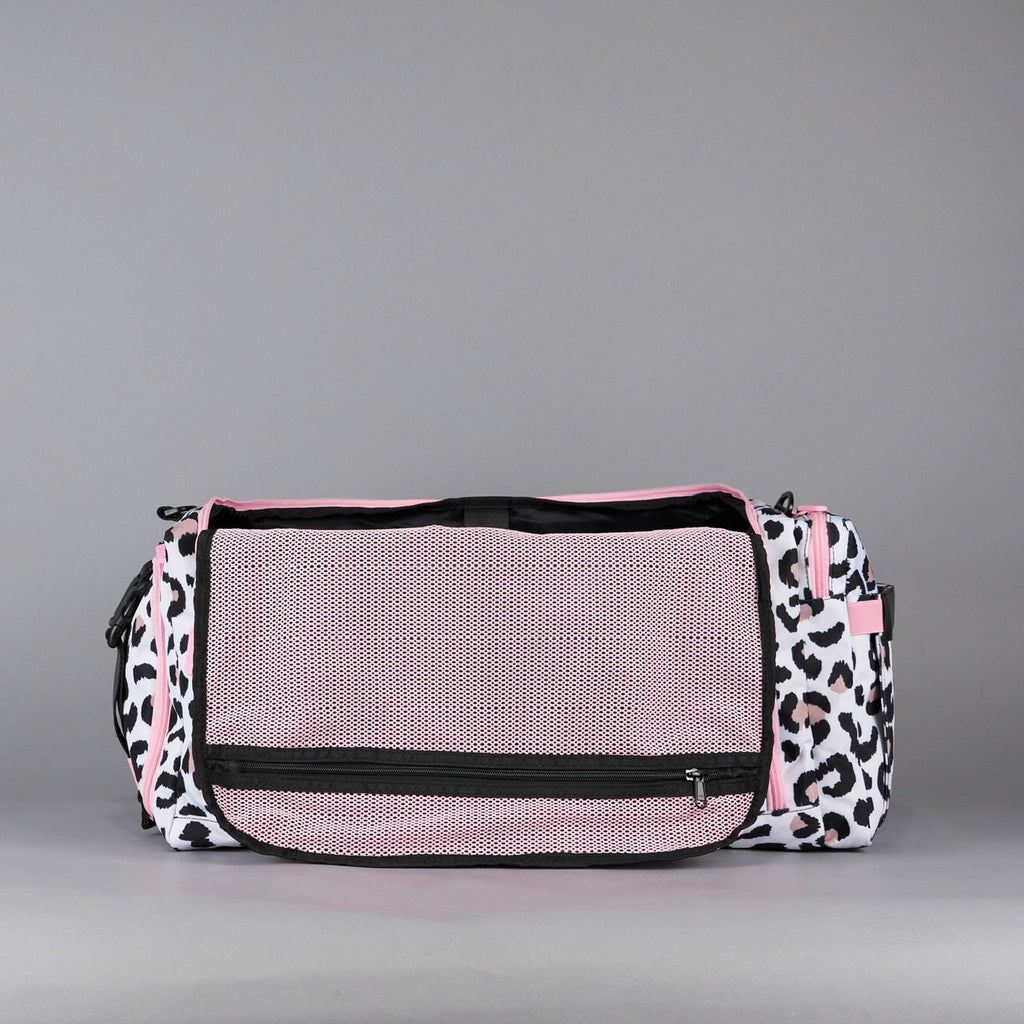 40L Ultimate Duffle Bag Leopard Pink Zip (SALE)