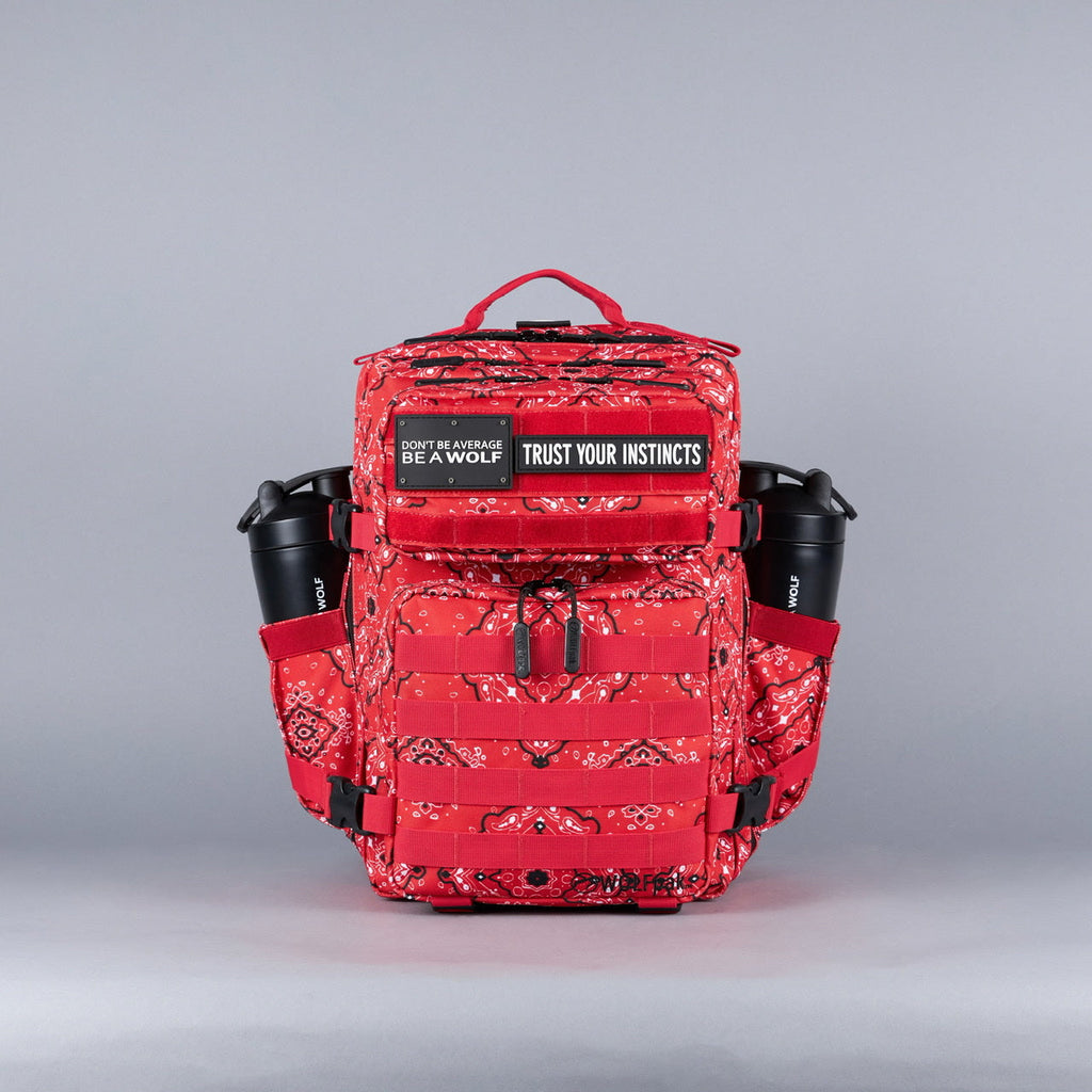 25L Backpack Red Bandana