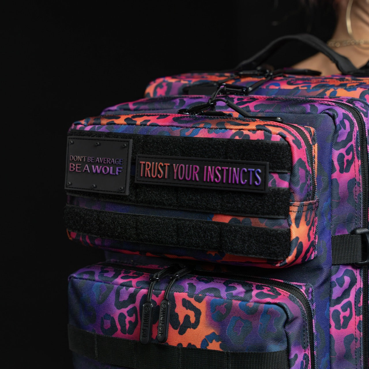 45L Backpack Neon Leopard