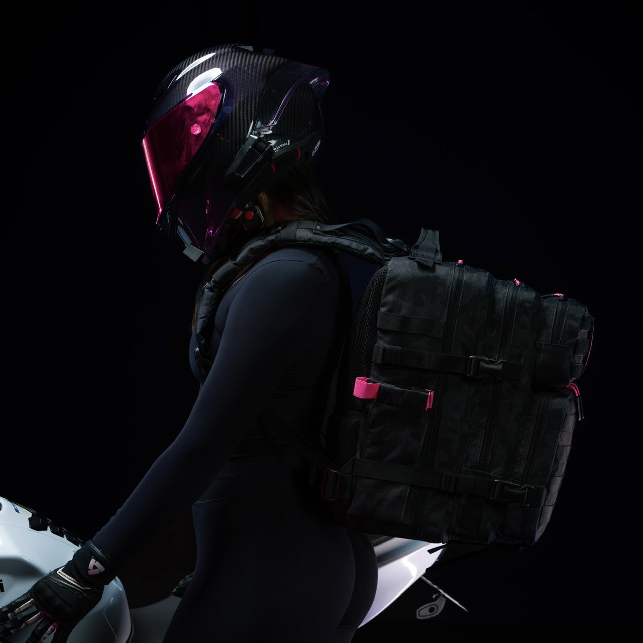 35L Backpack Black Hearts