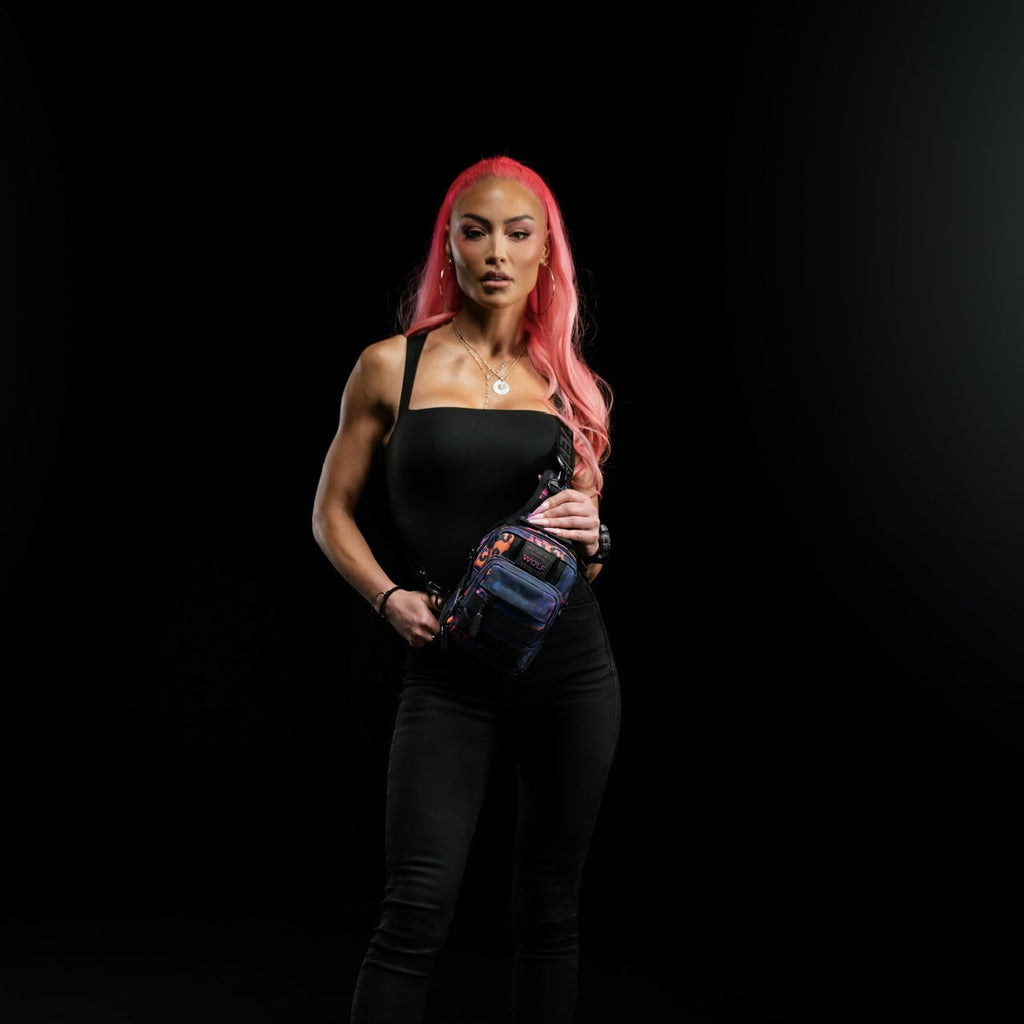 4L Mini Tactical Sling Bag Neon Leopard