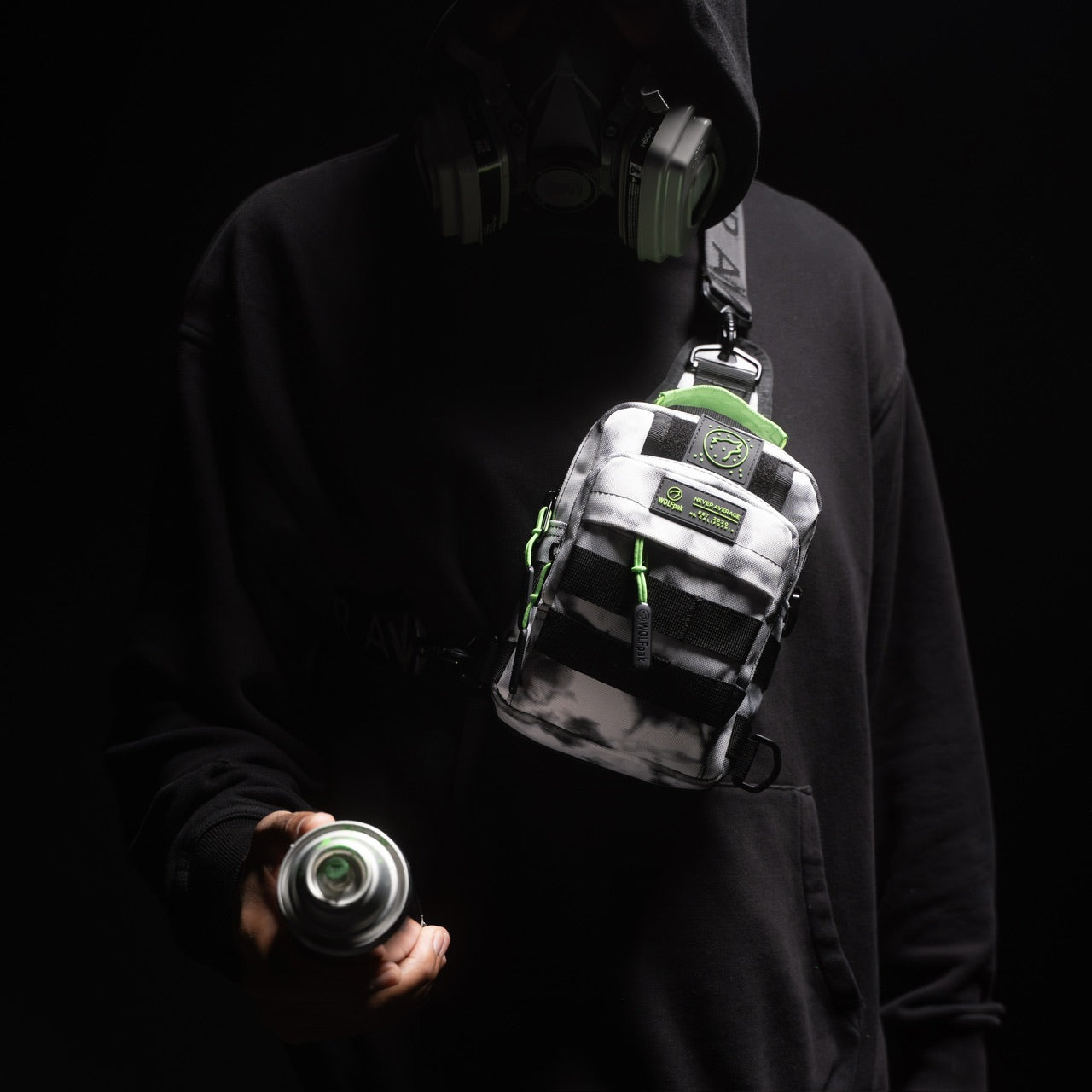 4L Mini Tactical Sling Bag Graffiti Green