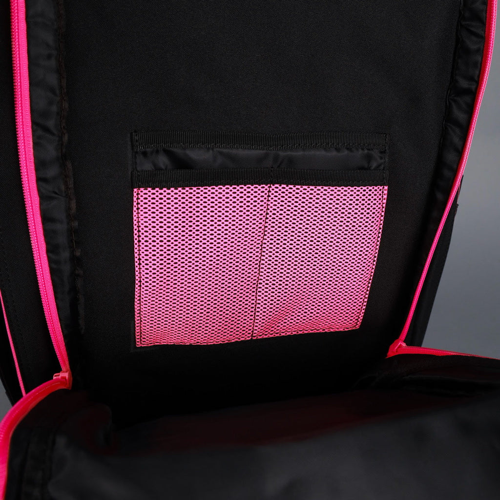 45L Backpack Black Neon Pink