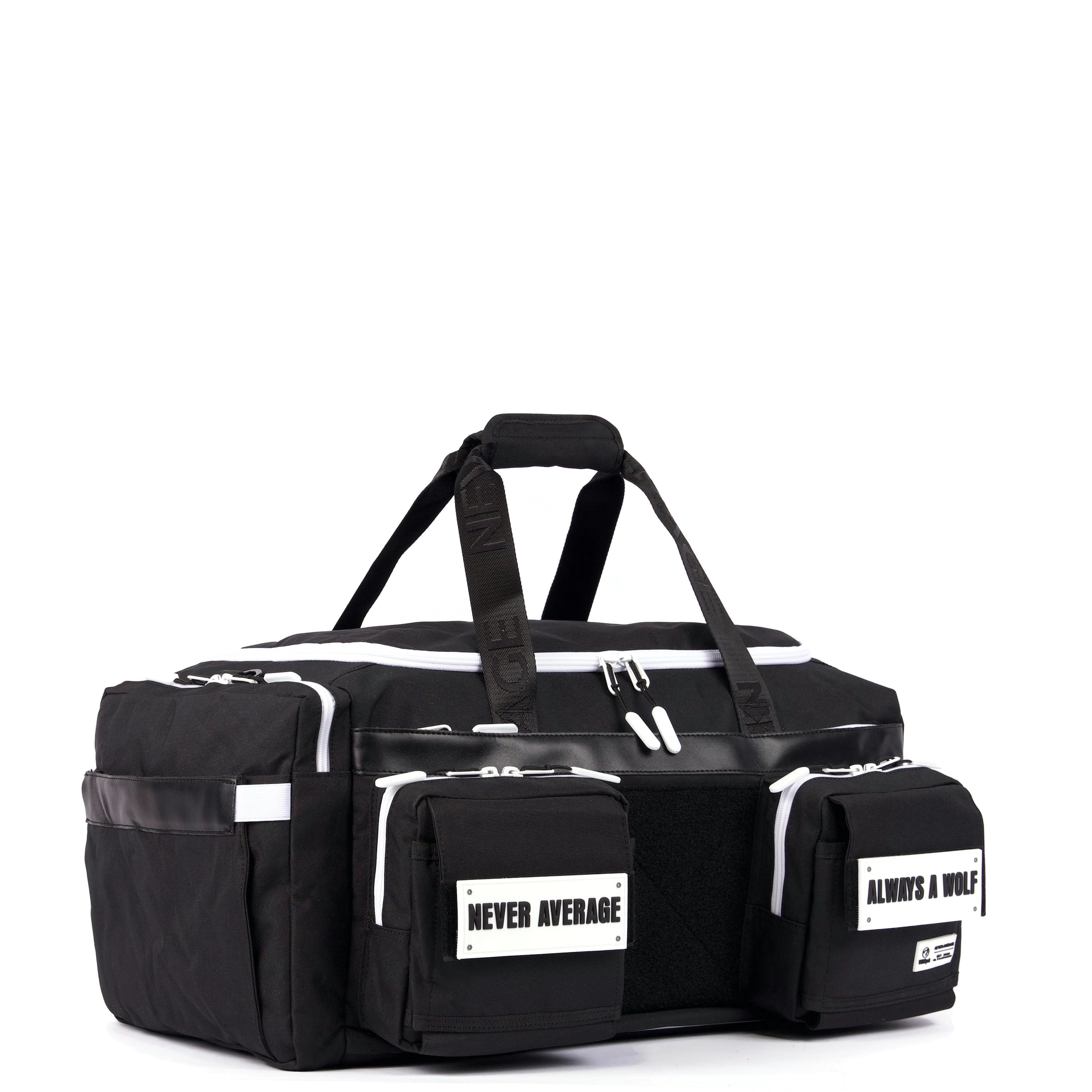 40L Ultimate Duffle Bag Alpha Black White Accents