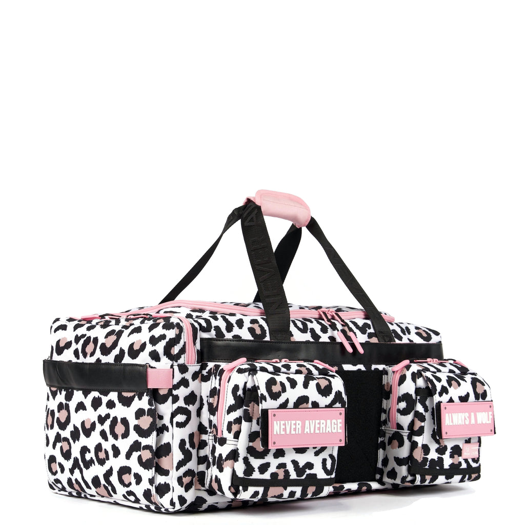 40L Ultimate Duffle Bag Leopard Pink Zip (SALE)