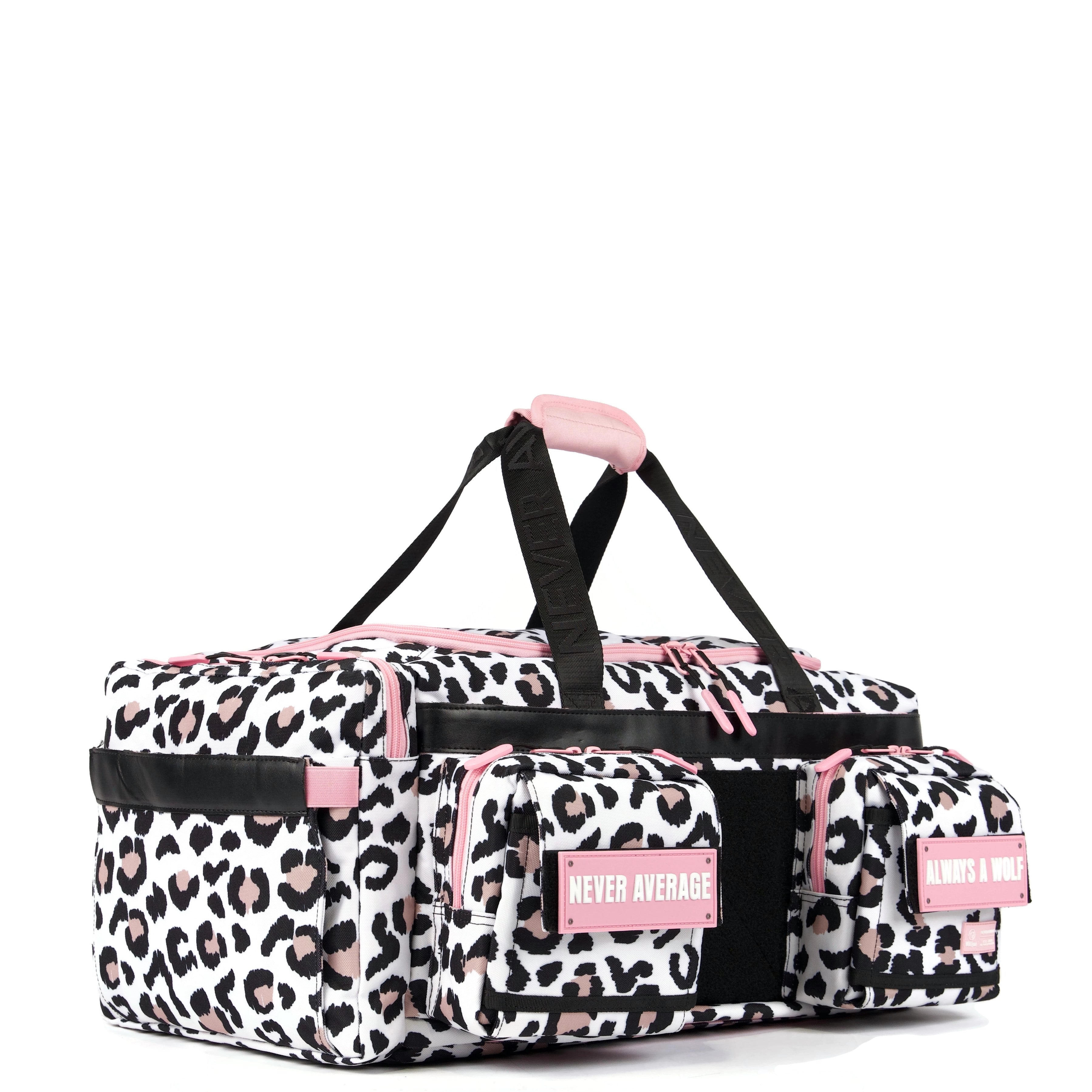 40L Ultimate Duffle Bag Leopard Pink Zip (SALE)