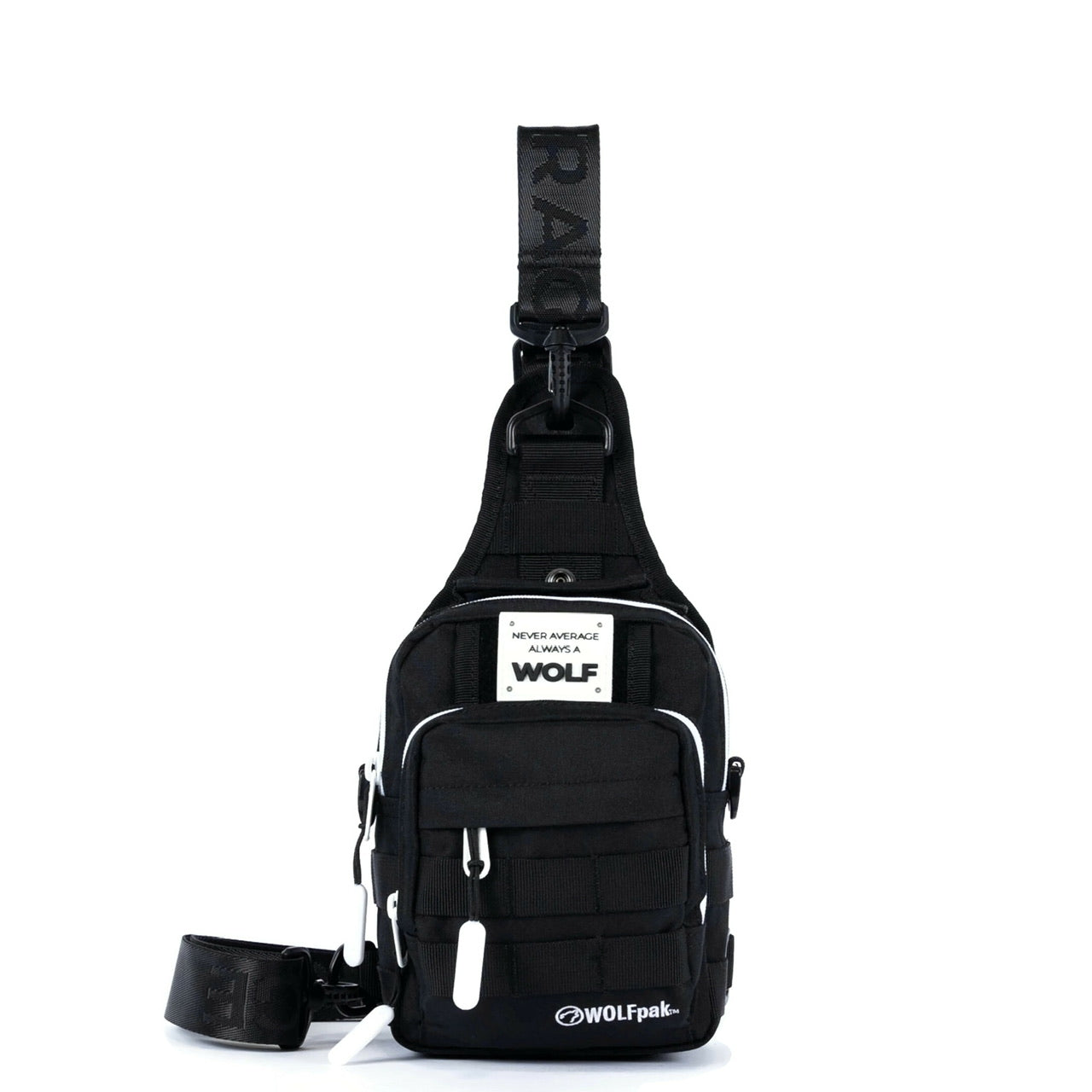 4L Mini Tactical Sling Bag Alpha Black White Accent