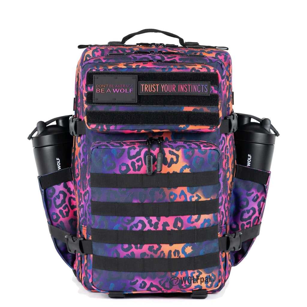 45L Backpack Neon Leopard