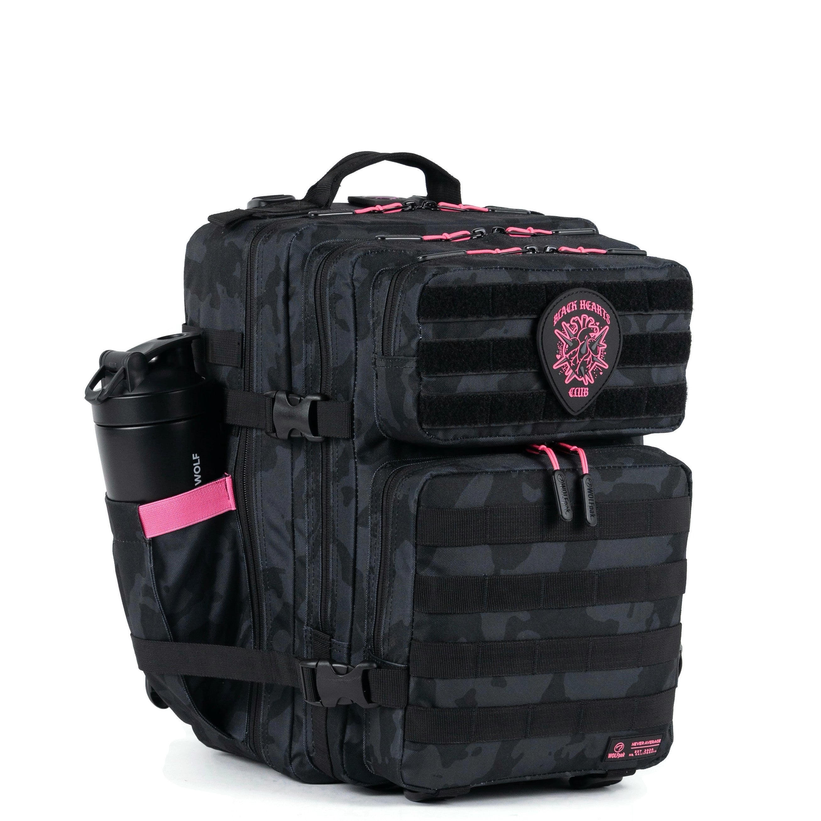 35L Backpack Black Hearts