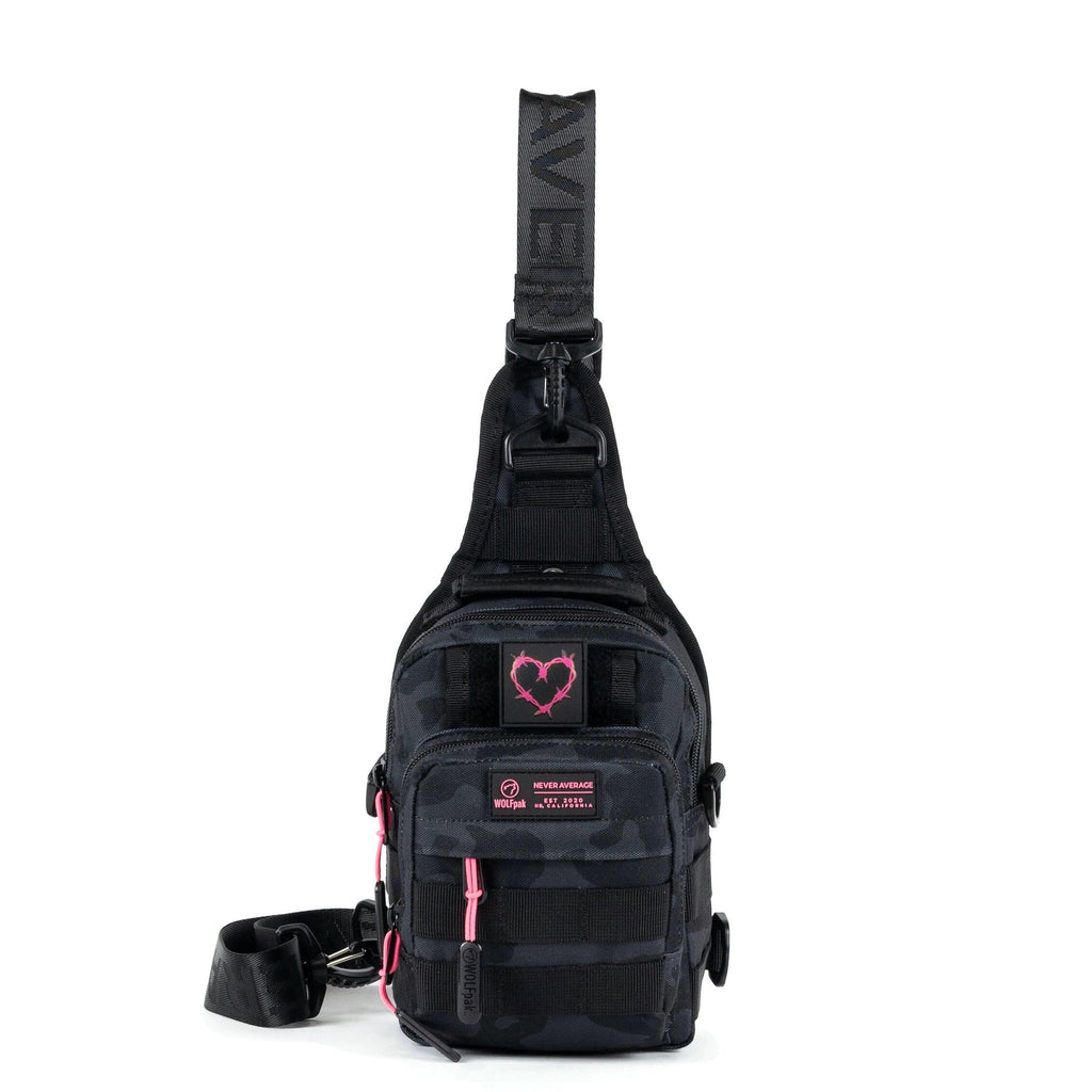 4L Mini Tactical Sling Bag Black Hearts
