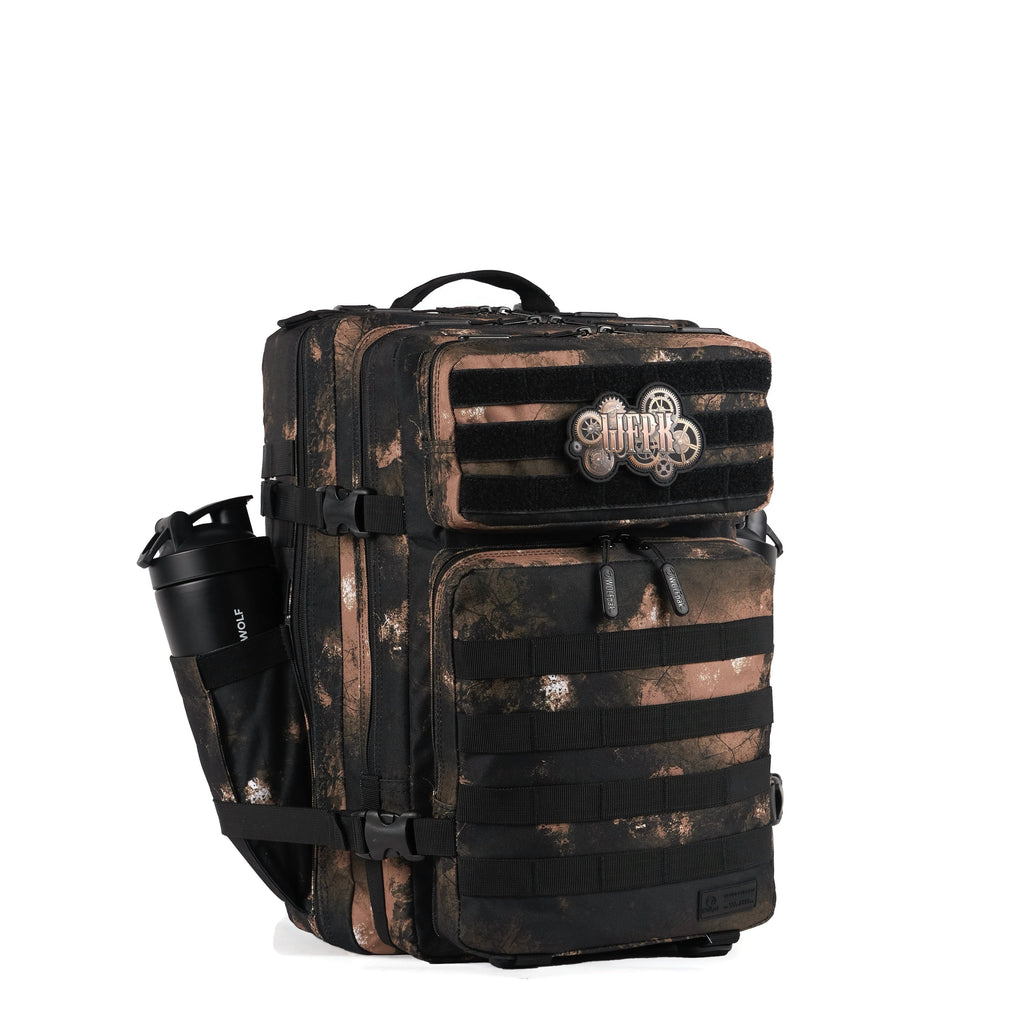45L Backpack Black Steampunk