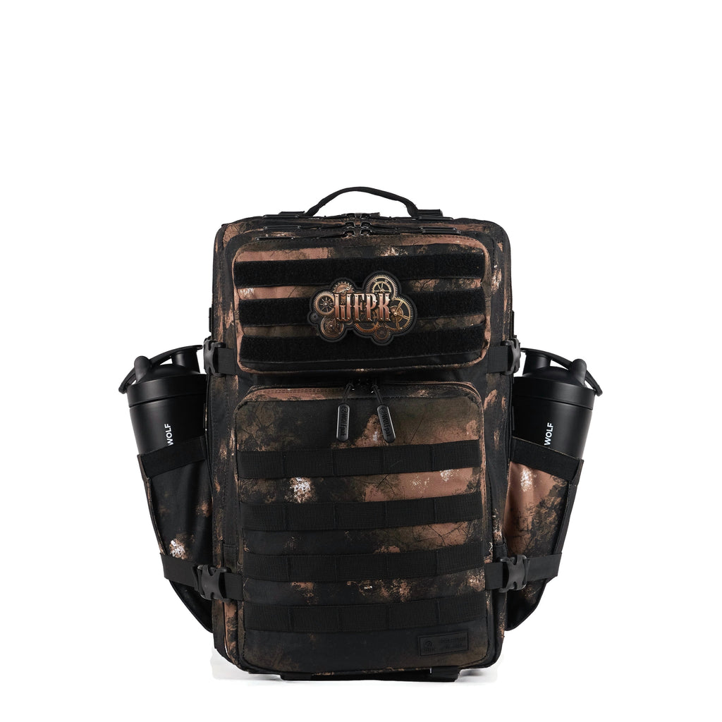 45L Backpack Black Steampunk