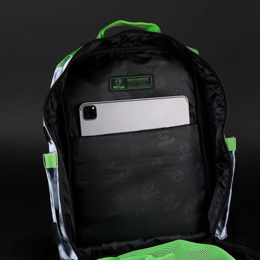 35L Backpack Graffiti Green
