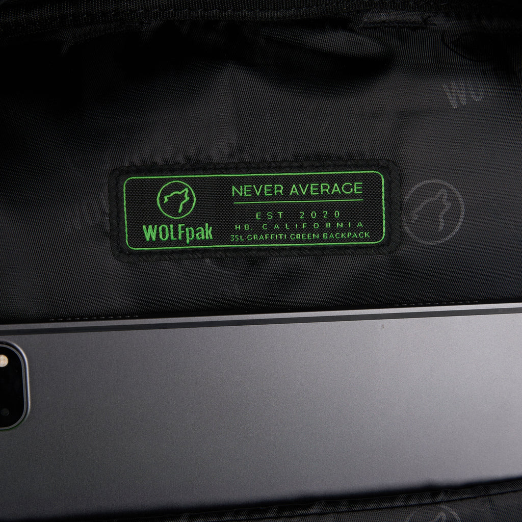 35L Backpack Graffiti Green