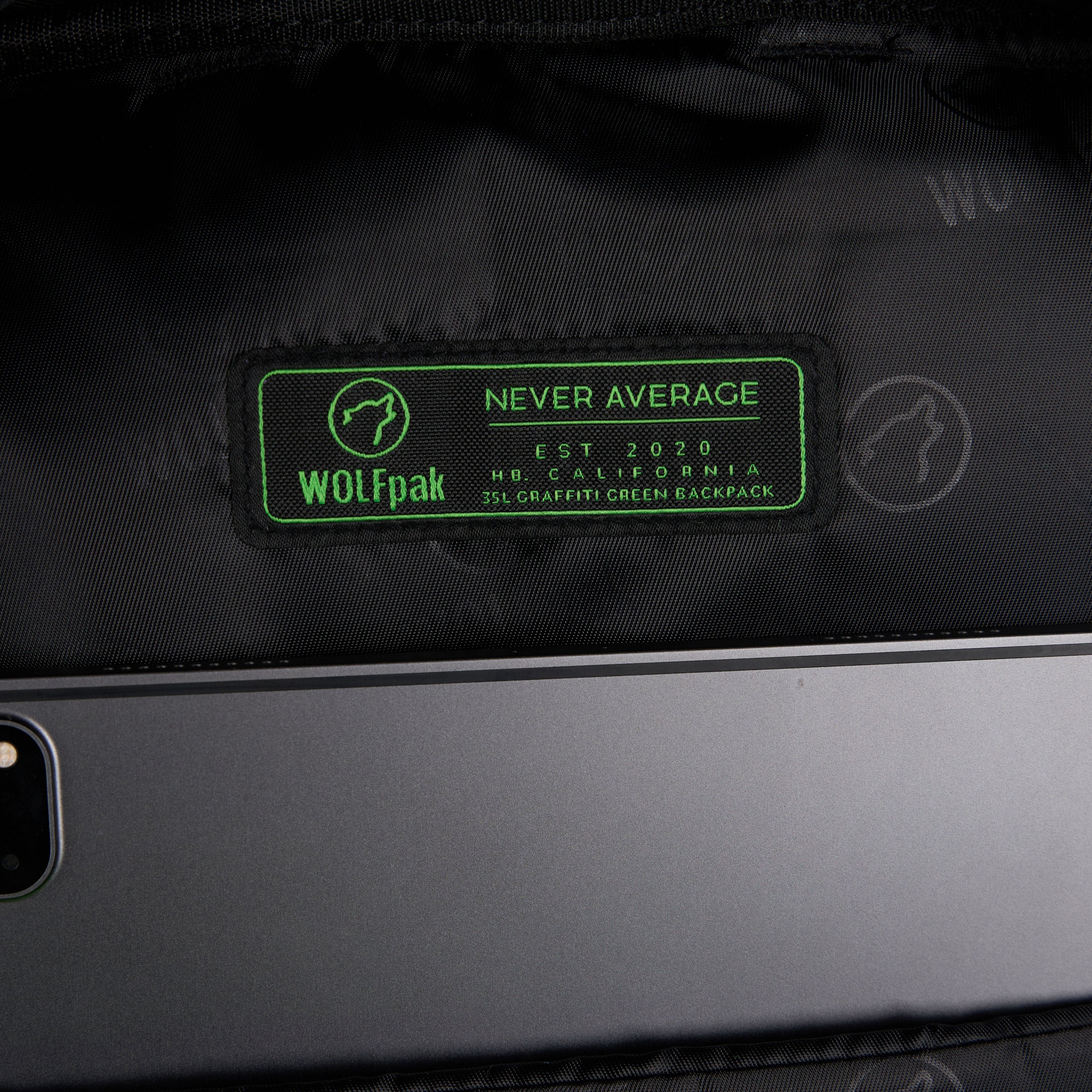 35L Backpack Graffiti Green