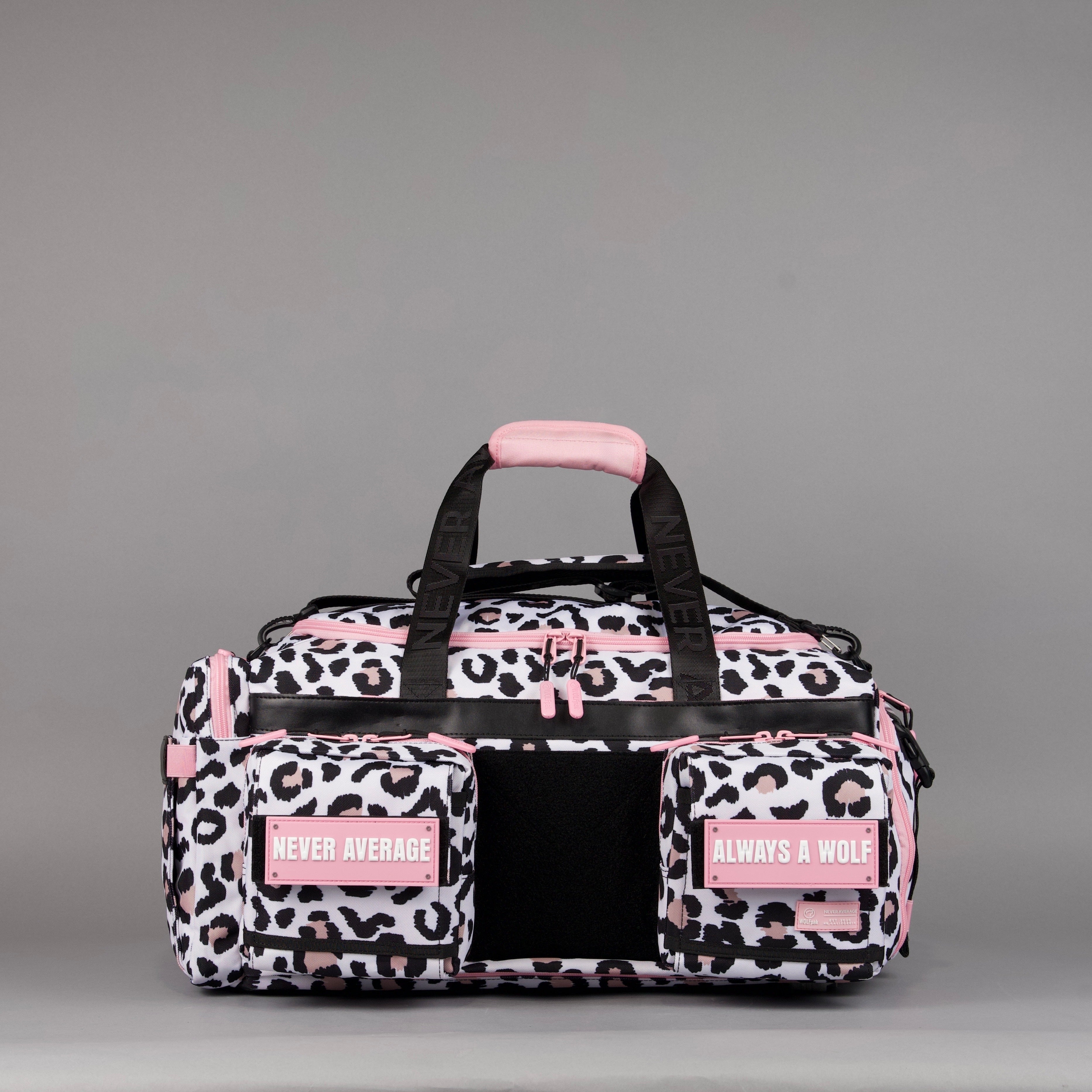 40L Ultimate Duffle Bag Leopard Pink Zip (SALE)