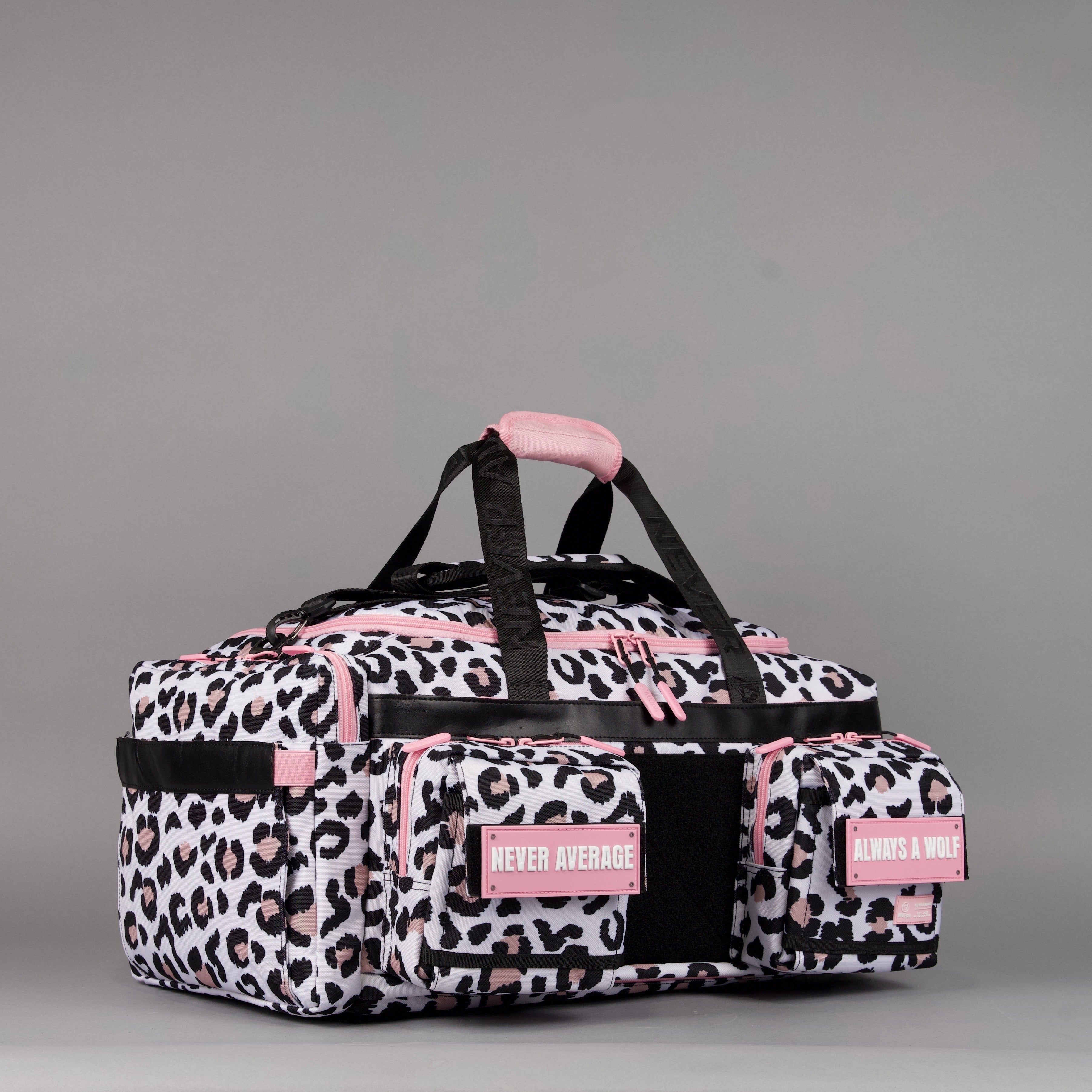 40L Ultimate Duffle Bag Leopard Pink Zip (SALE)