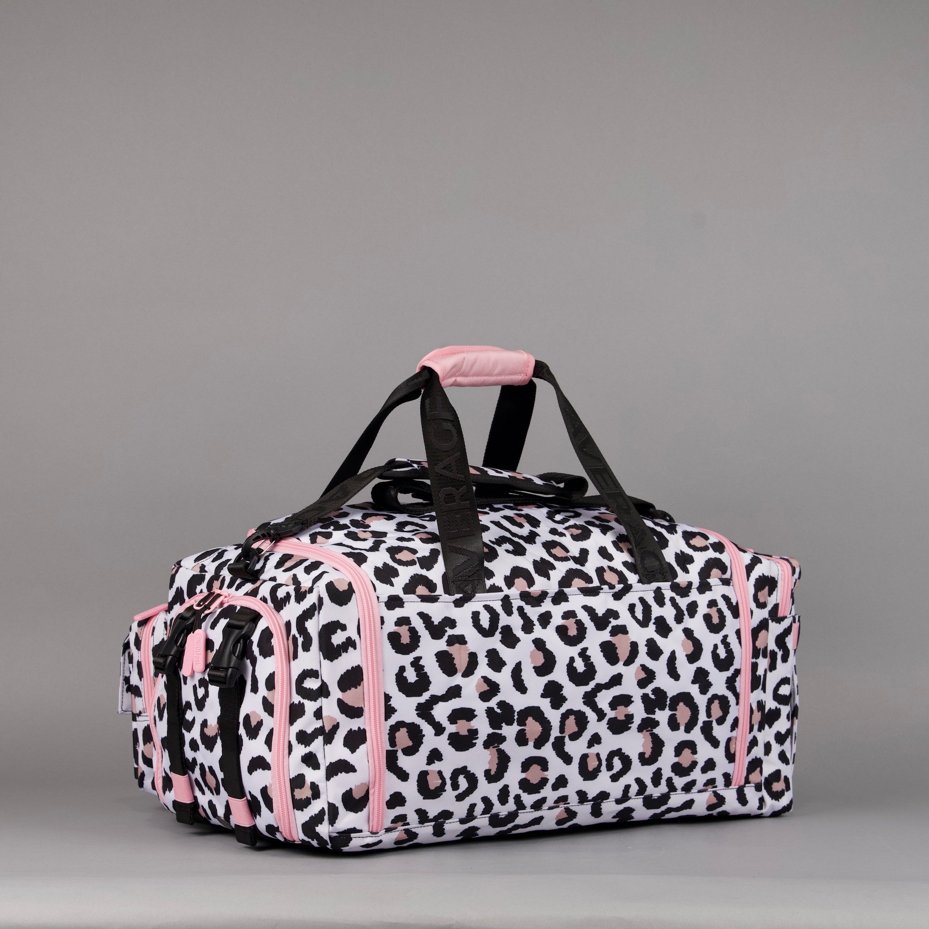 40L Ultimate Duffle Bag Leopard Pink Zip (SALE)