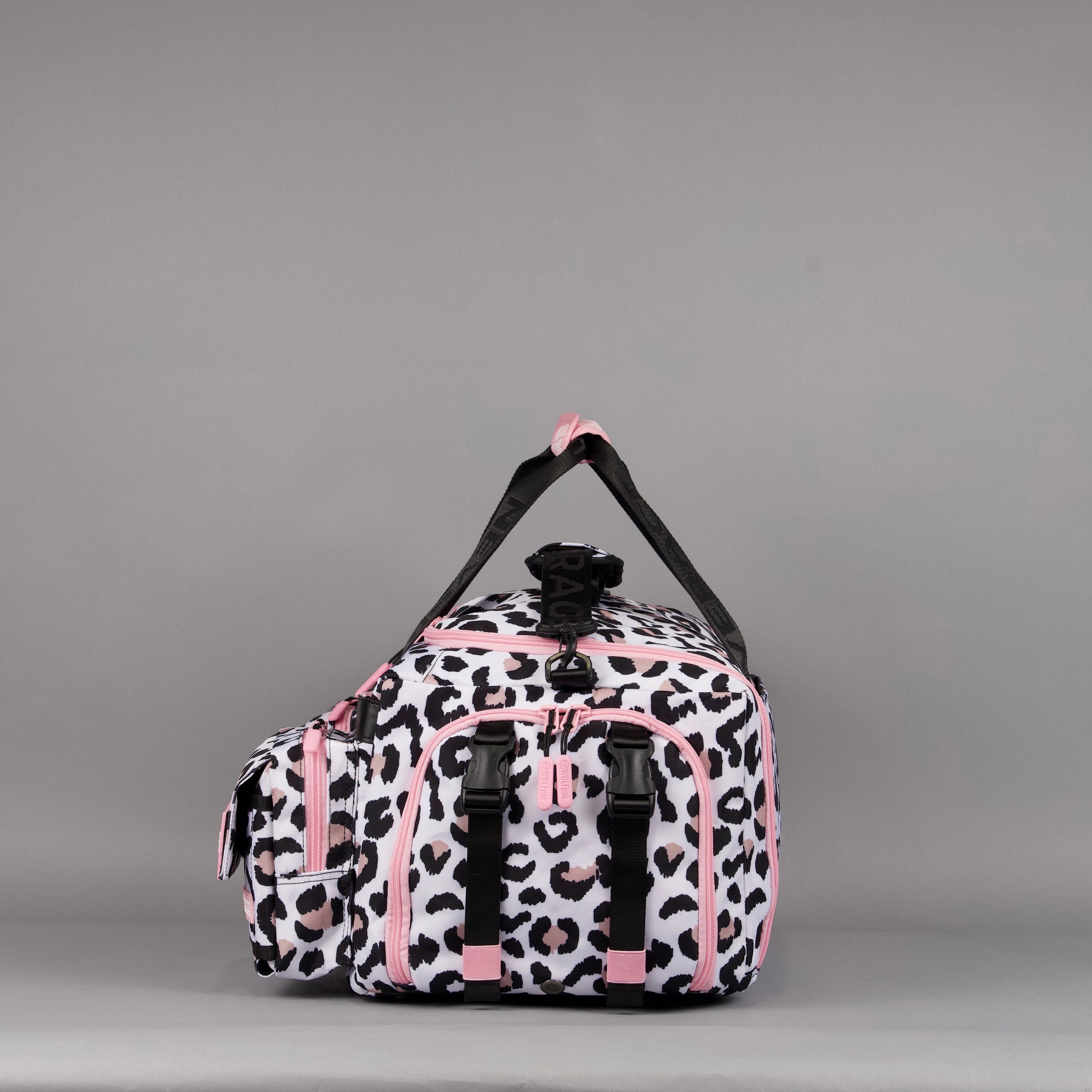40L Ultimate Duffle Bag Leopard Pink Zip (SALE)