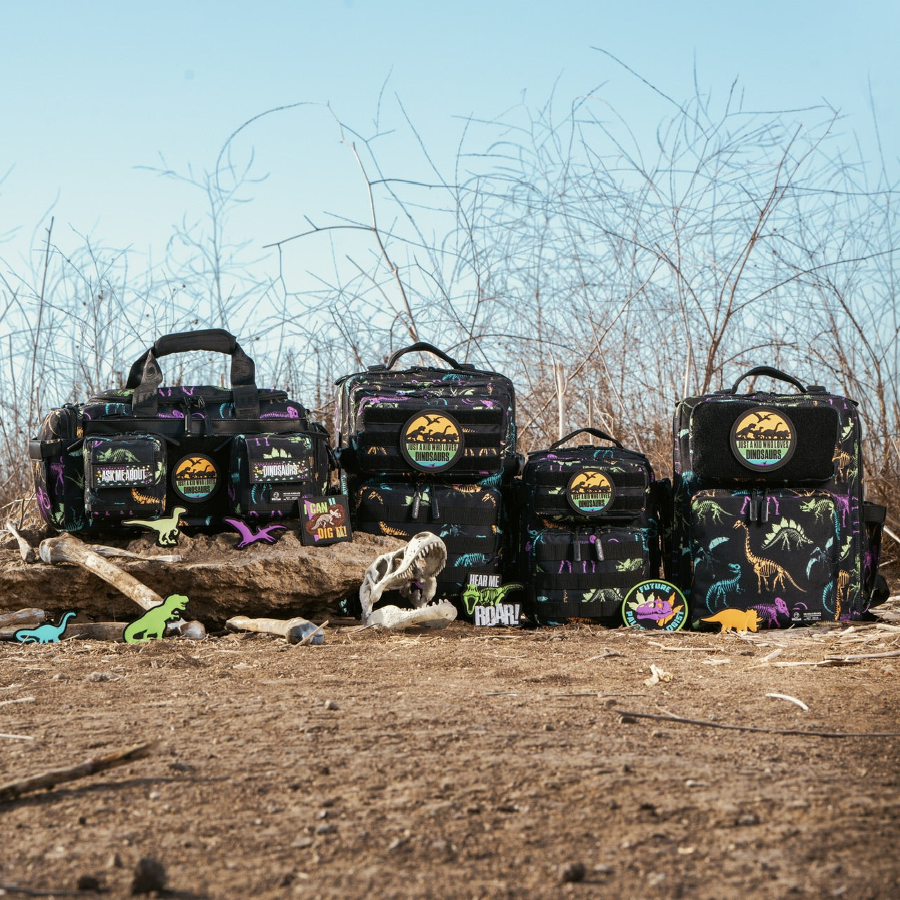 20L Mini Duffle Dino Bag