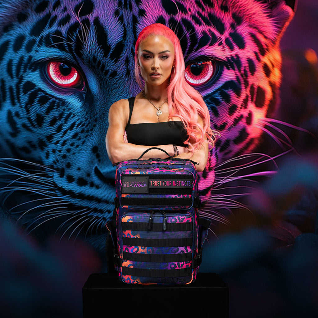 35L Backpack Neon Leopard