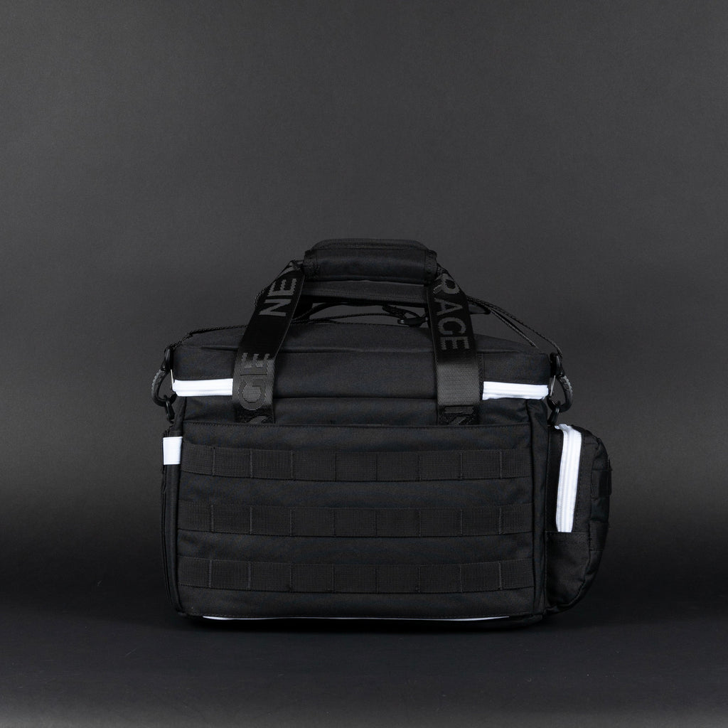 20L Alpha Black with White Accents Tactical Lunch Box