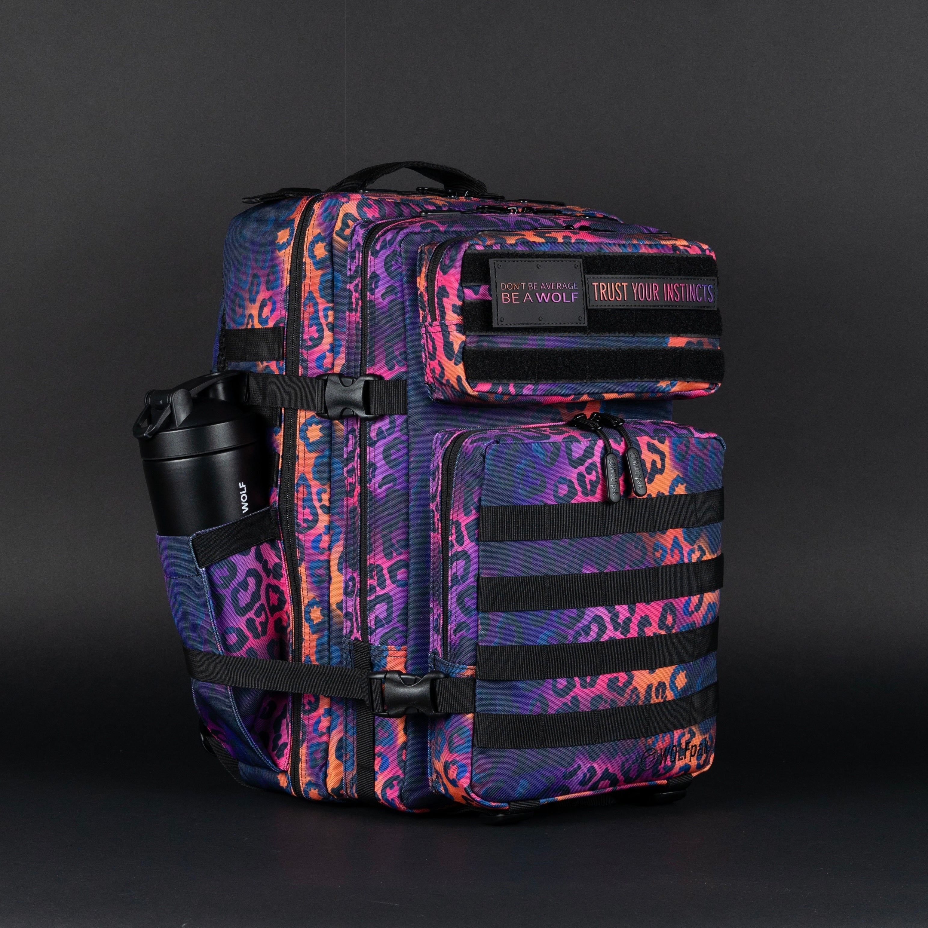 45L Backpack Neon Leopard
