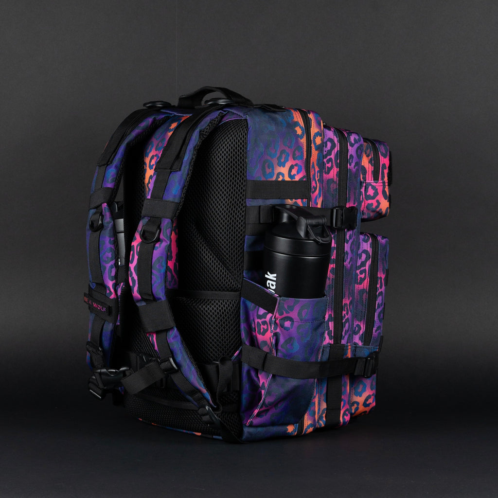 45L Backpack Neon Leopard