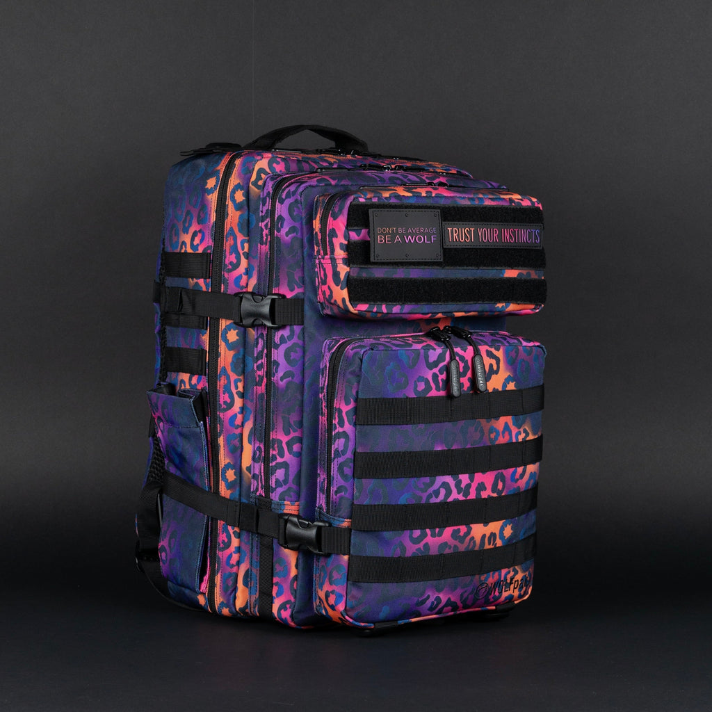 45L Backpack Neon Leopard