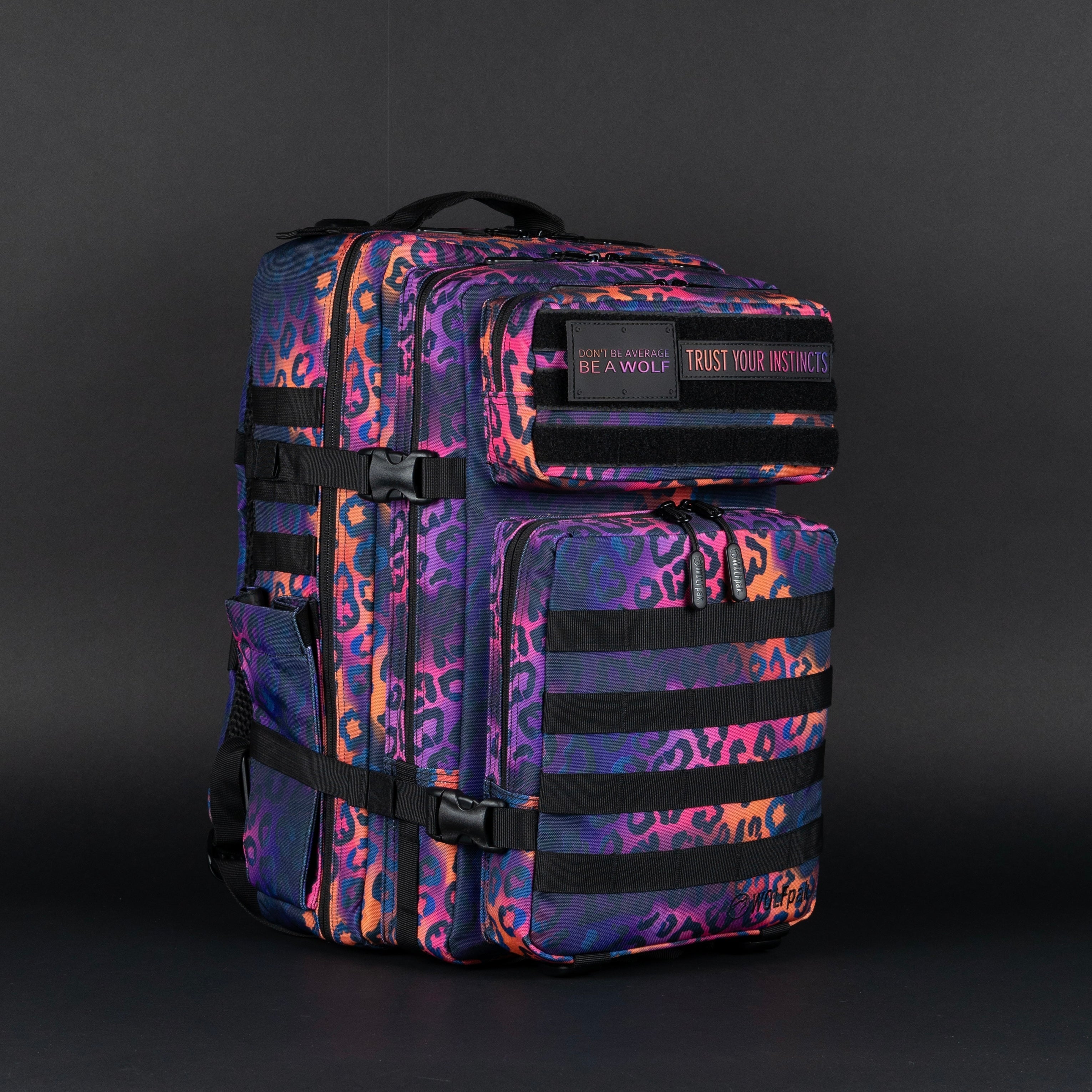 45L Backpack Neon Leopard