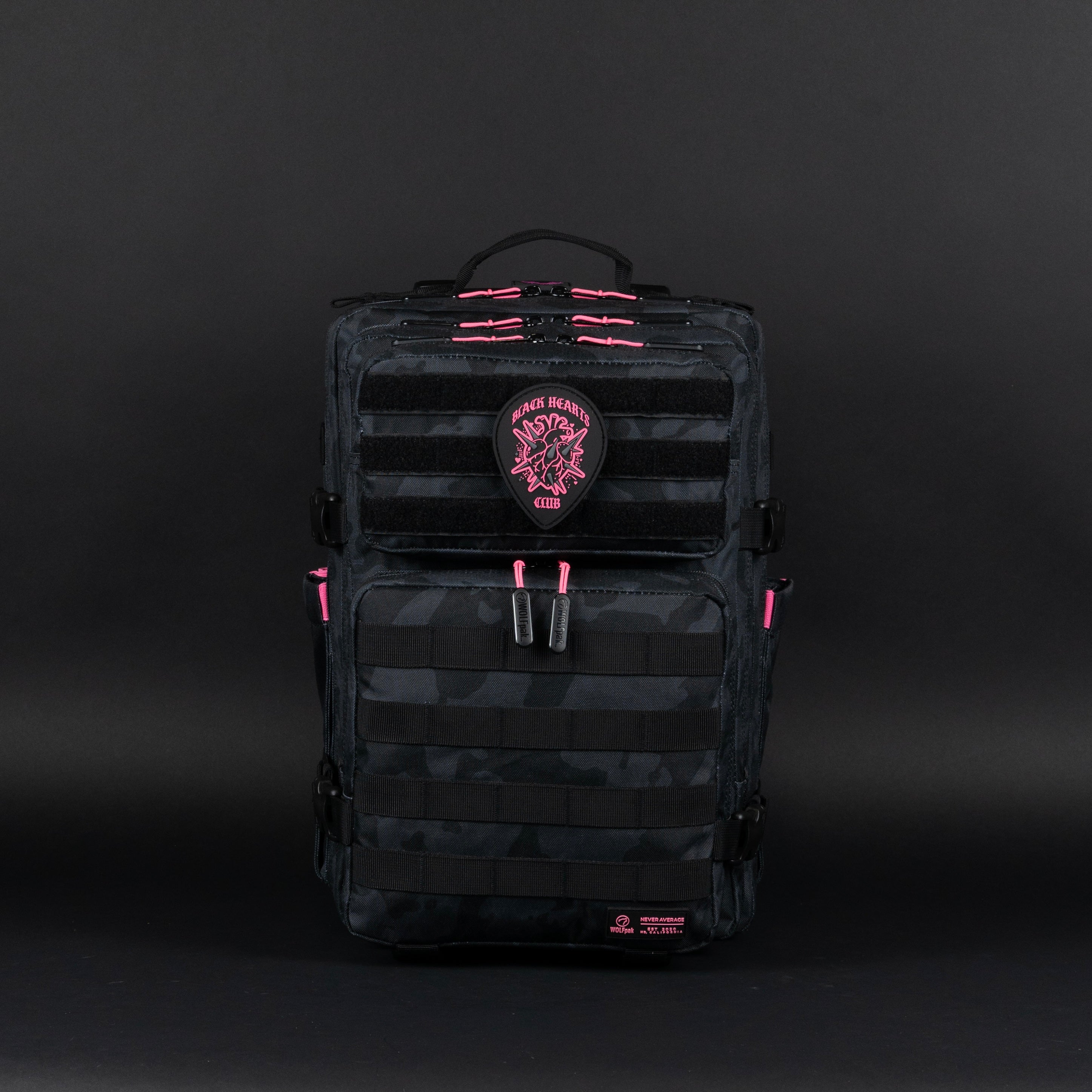 35L Backpack Black Hearts