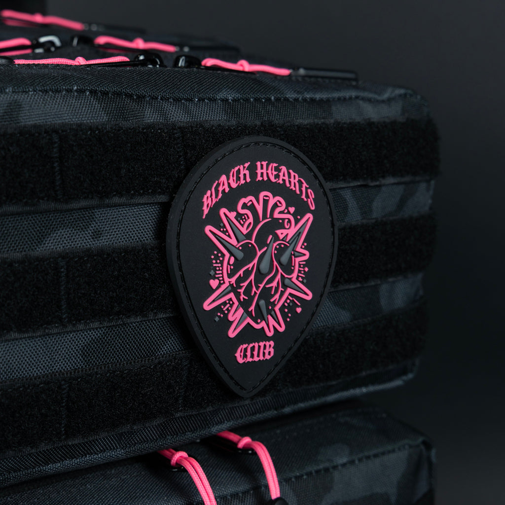 35L Backpack Black Hearts