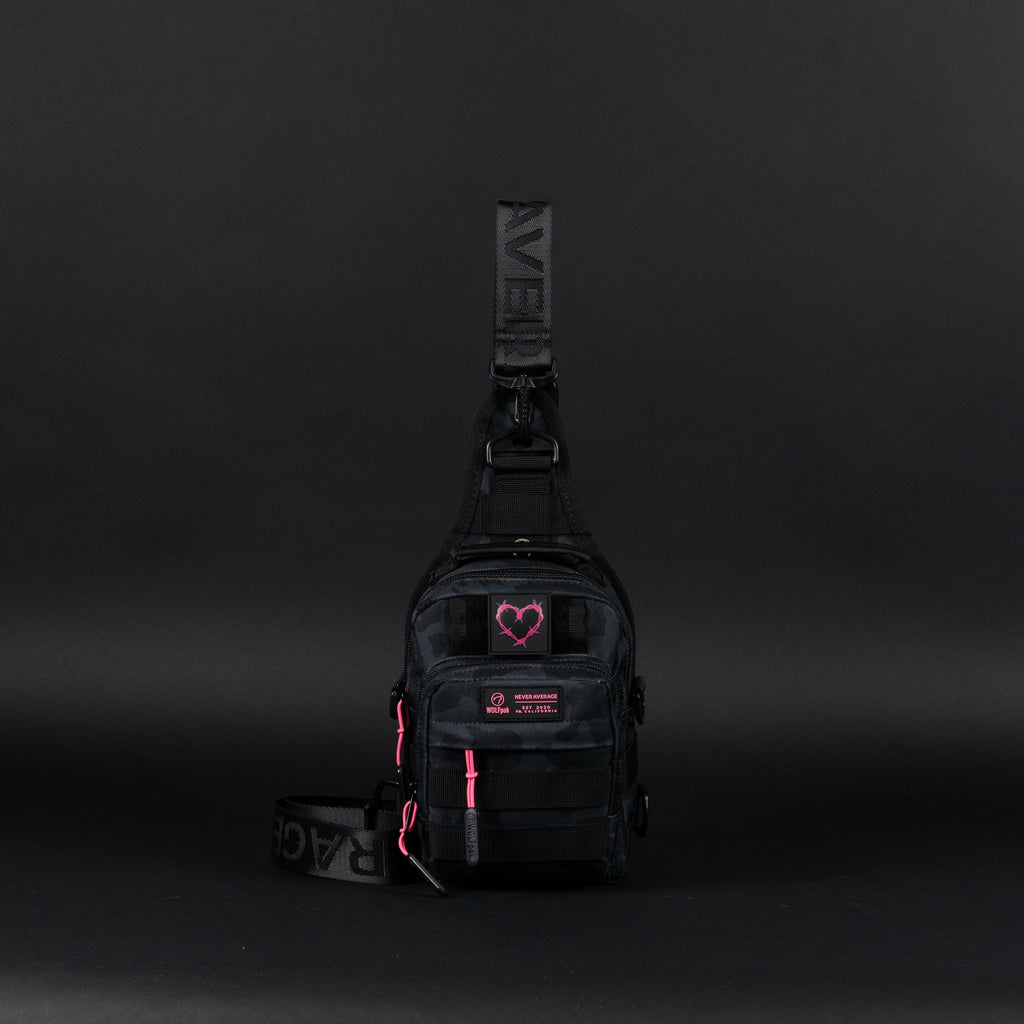 4L Mini Tactical Sling Bag Black Hearts