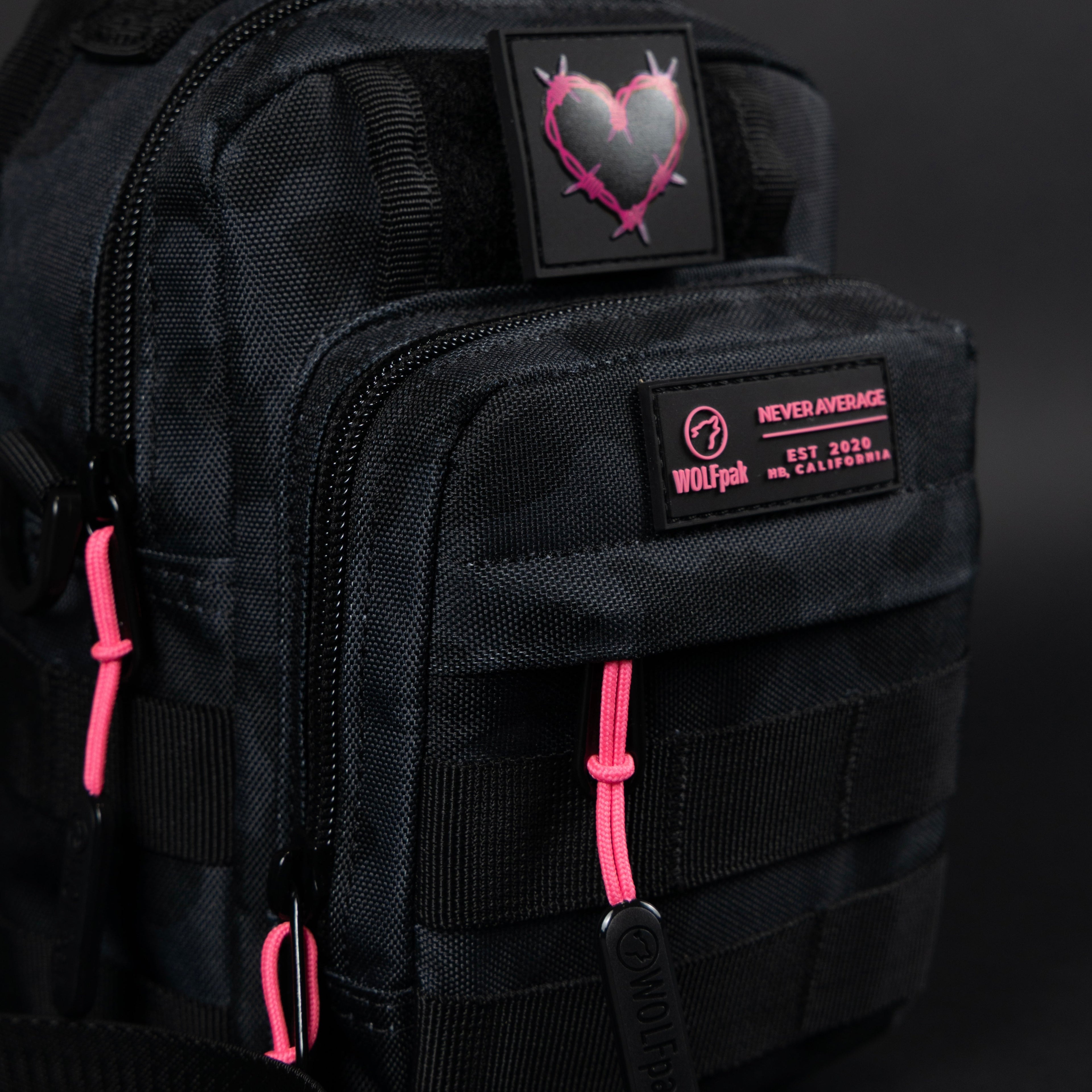 4L Mini Tactical Sling Bag Black Hearts