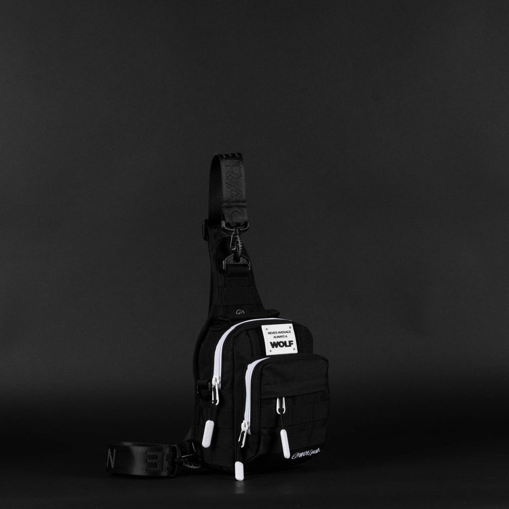 4L Mini Tactical Sling Bag Alpha Black White Accent