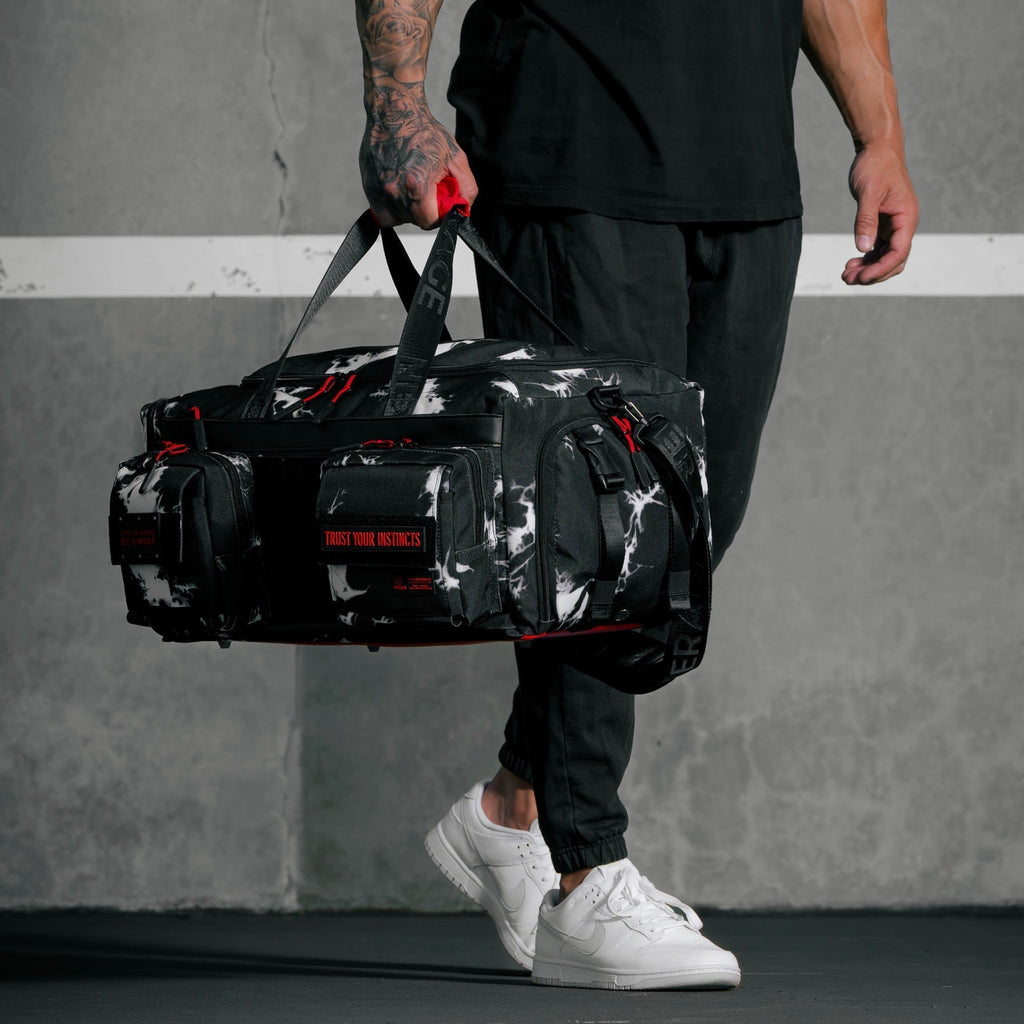 40L Ultimate Duffle Bag Black Lightning Immortal Red (SALE)