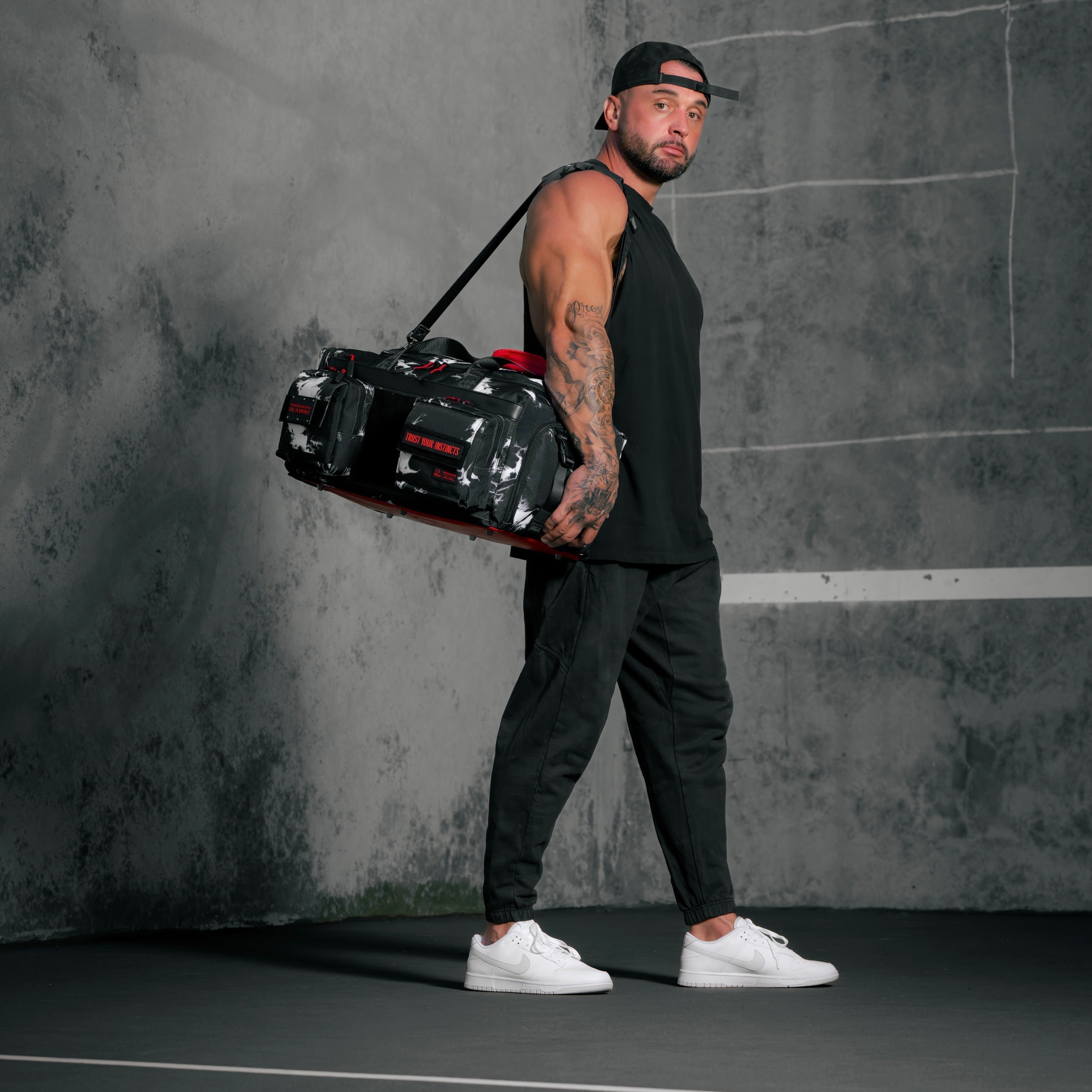 40L Ultimate Duffle Bag Black Lightning Immortal Red (SALE)