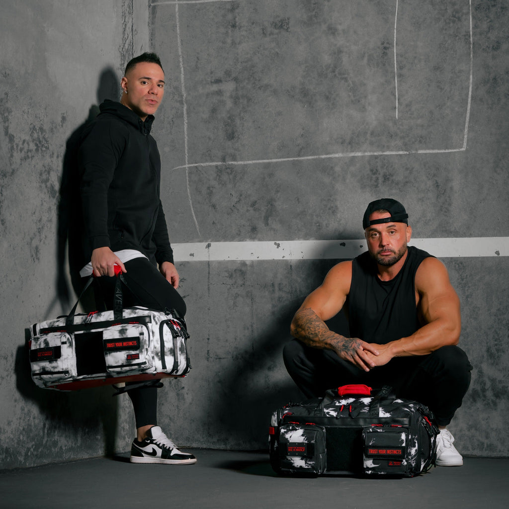 40L Ultimate Duffle Bag Black Lightning Immortal Red