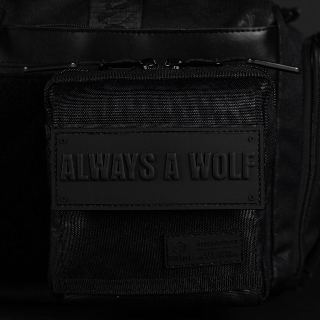 30L Perfect Duffle Bag Black Leopard