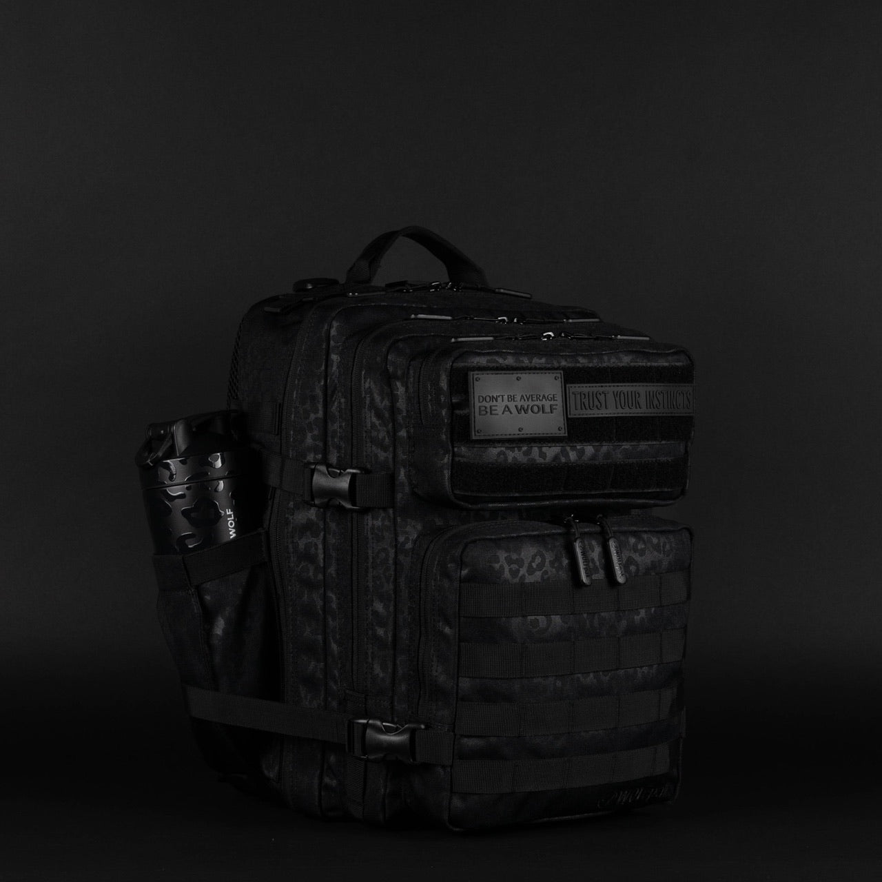 35L Backpack Black Leopard